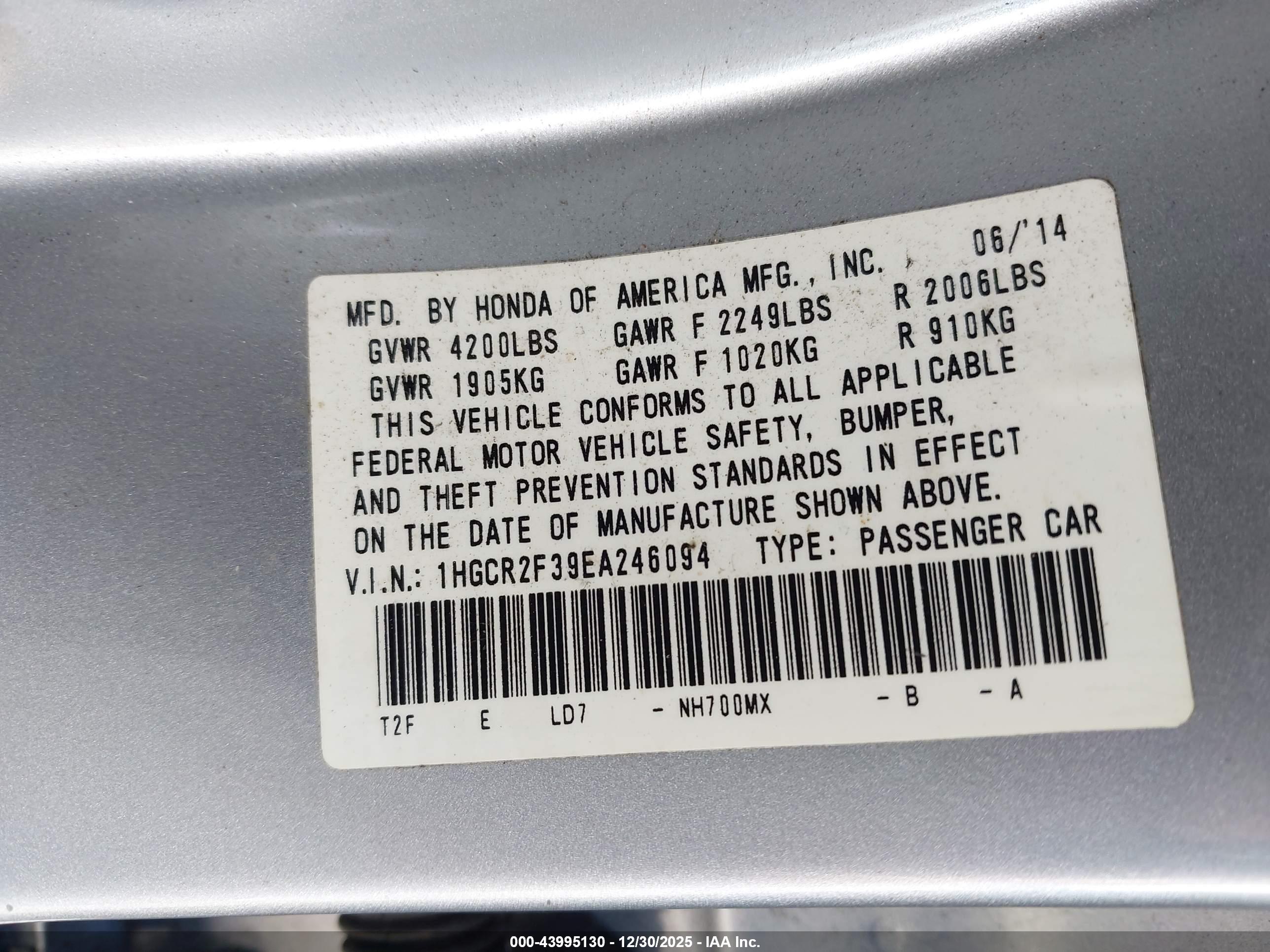 HONDA ACCORD image 9