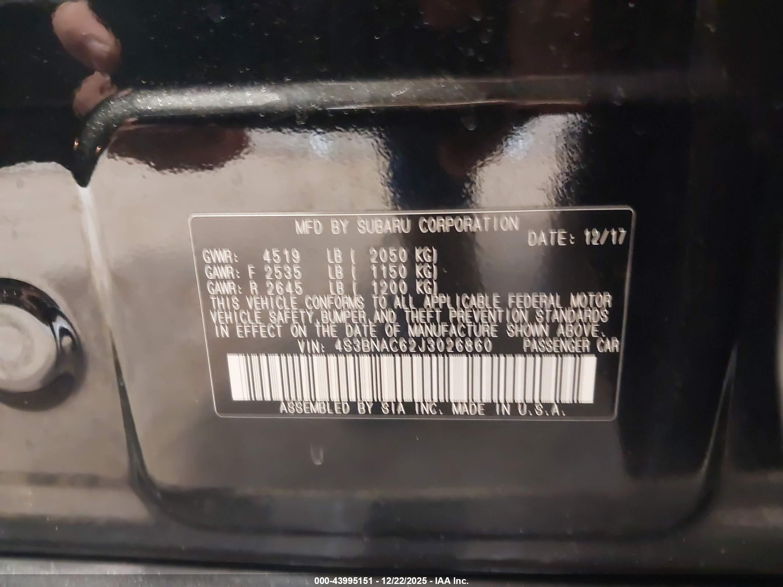 SUBARU LEGACY image 9