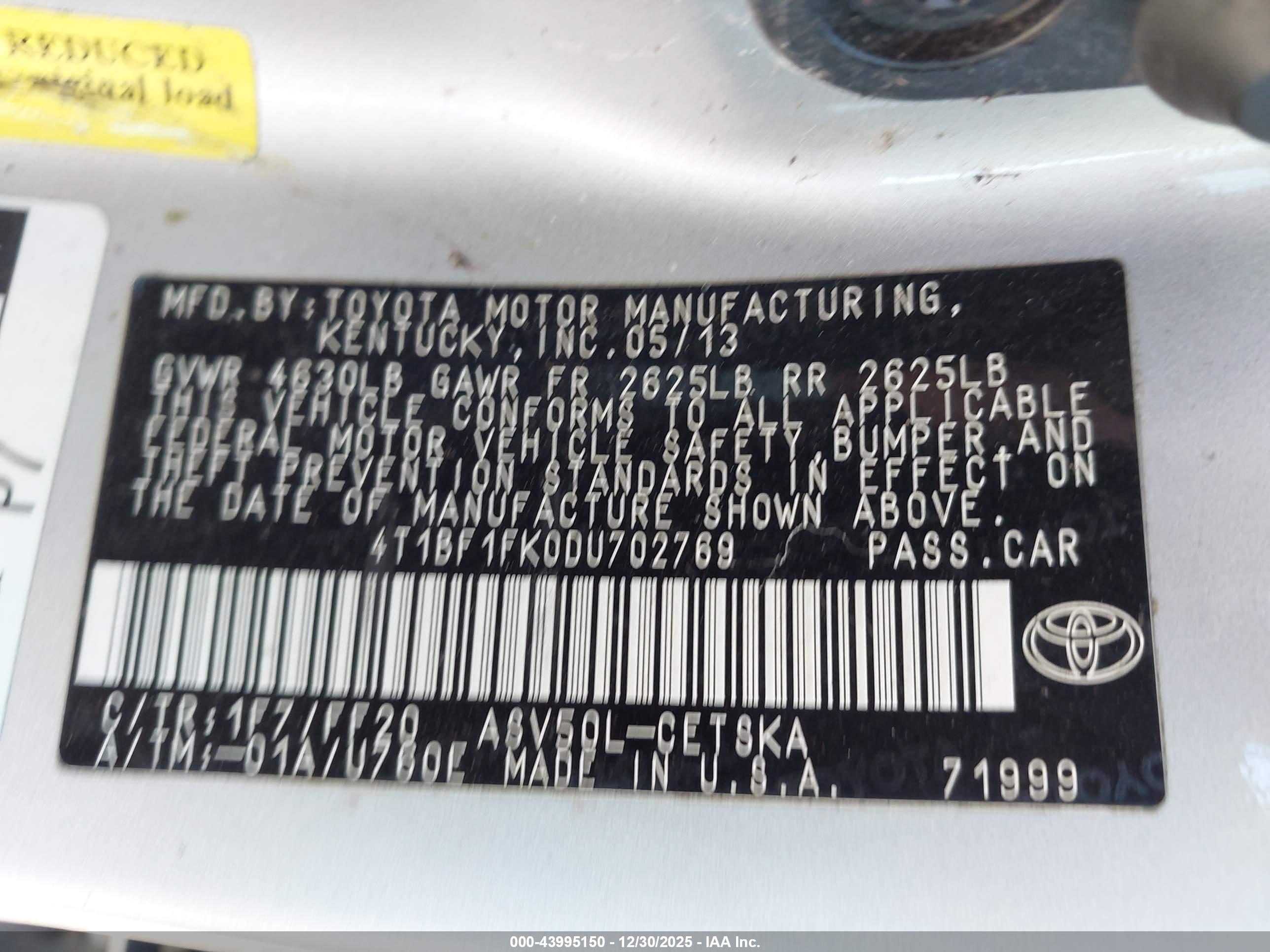 TOYOTA CAMRY image 9