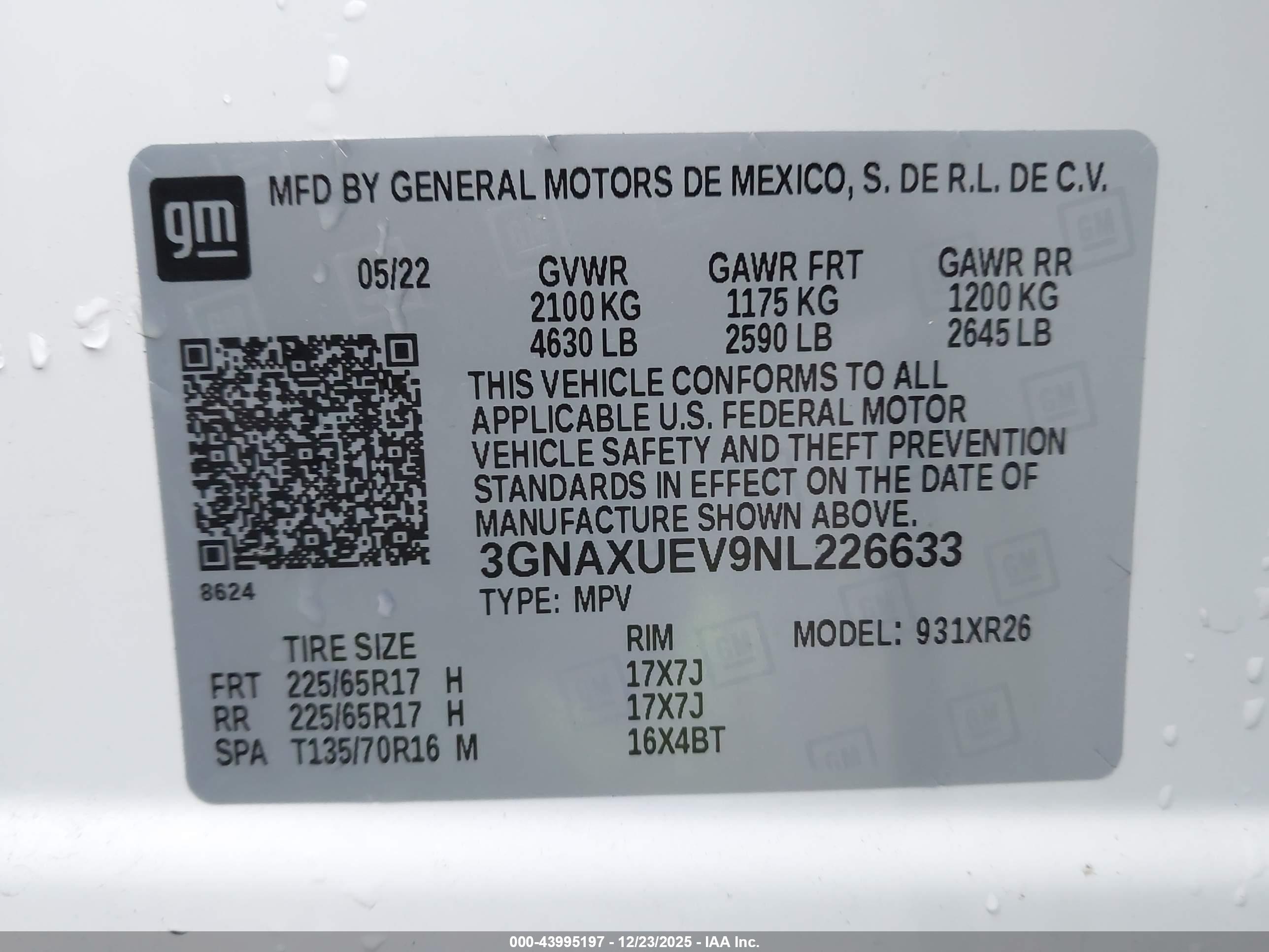 CHEVROLET EQUINOX image 9