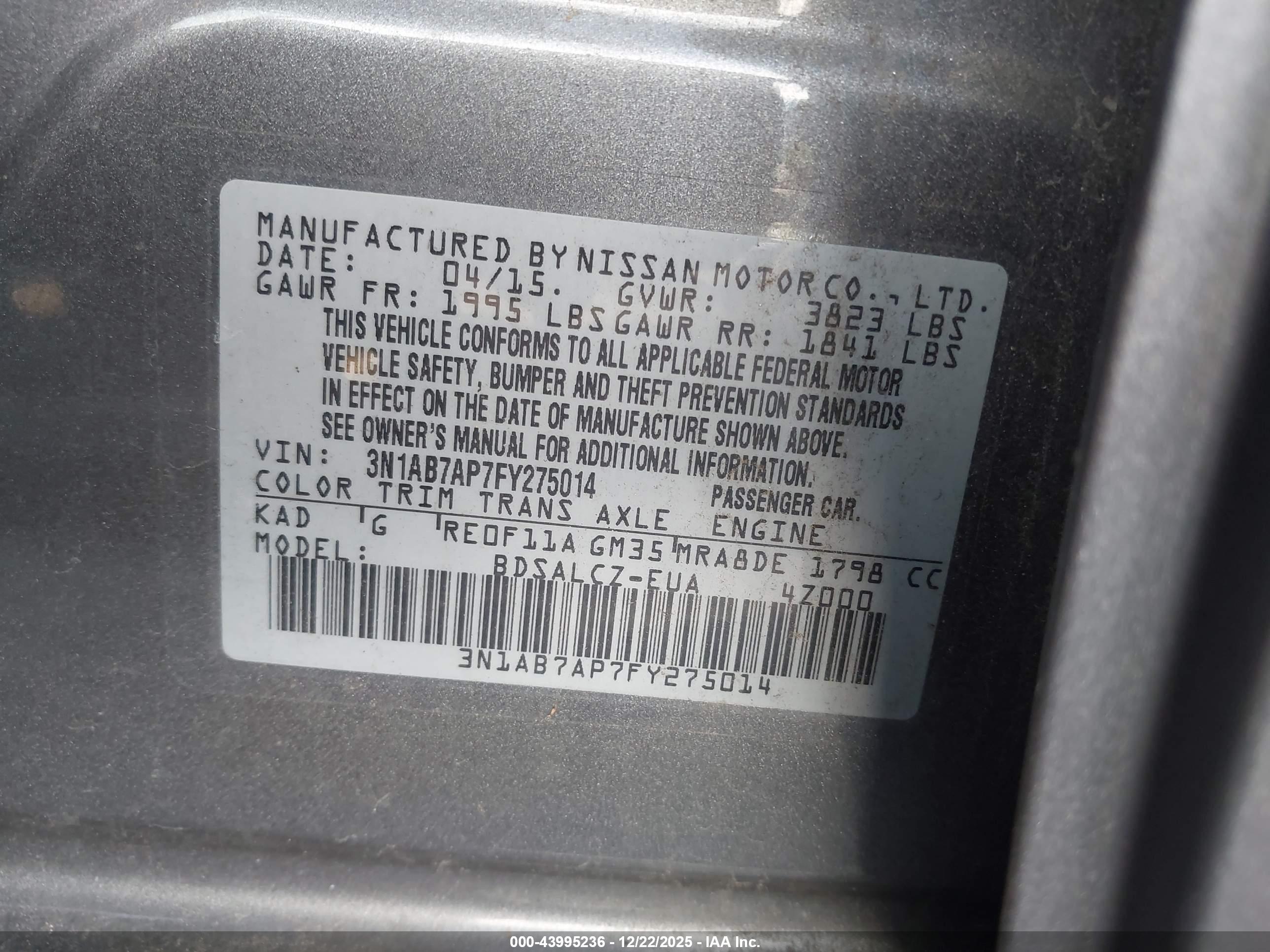 NISSAN SENTRA image 9