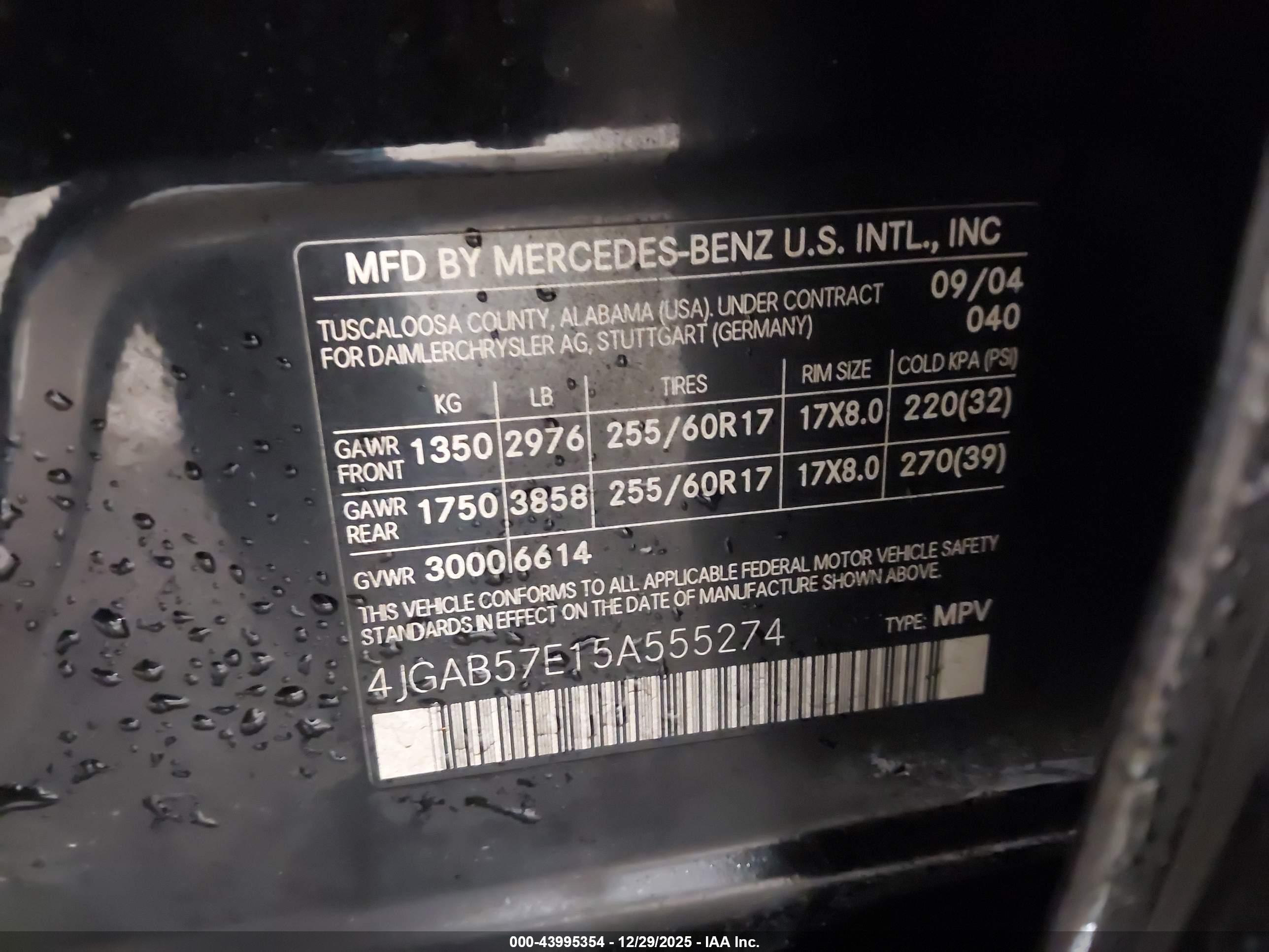 MERCEDES-BENZ ML image 9