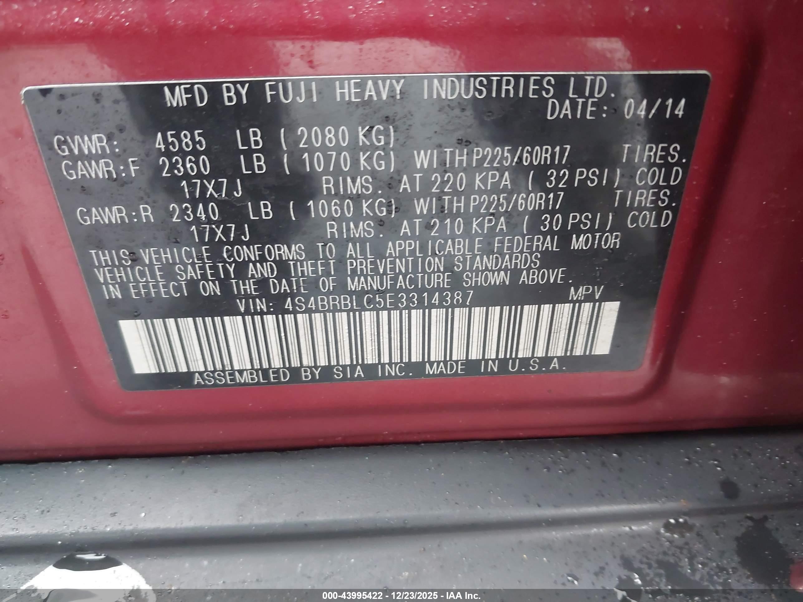 SUBARU OUTBACK image 9