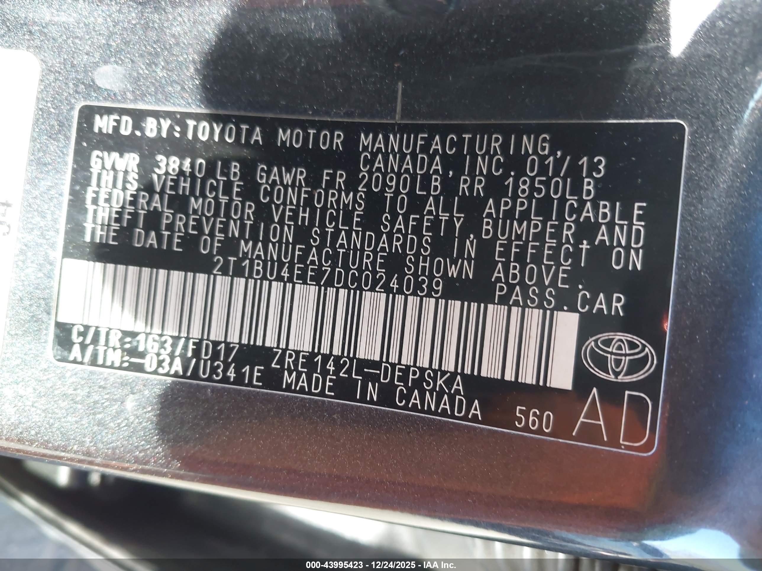 TOYOTA COROLLA image 9