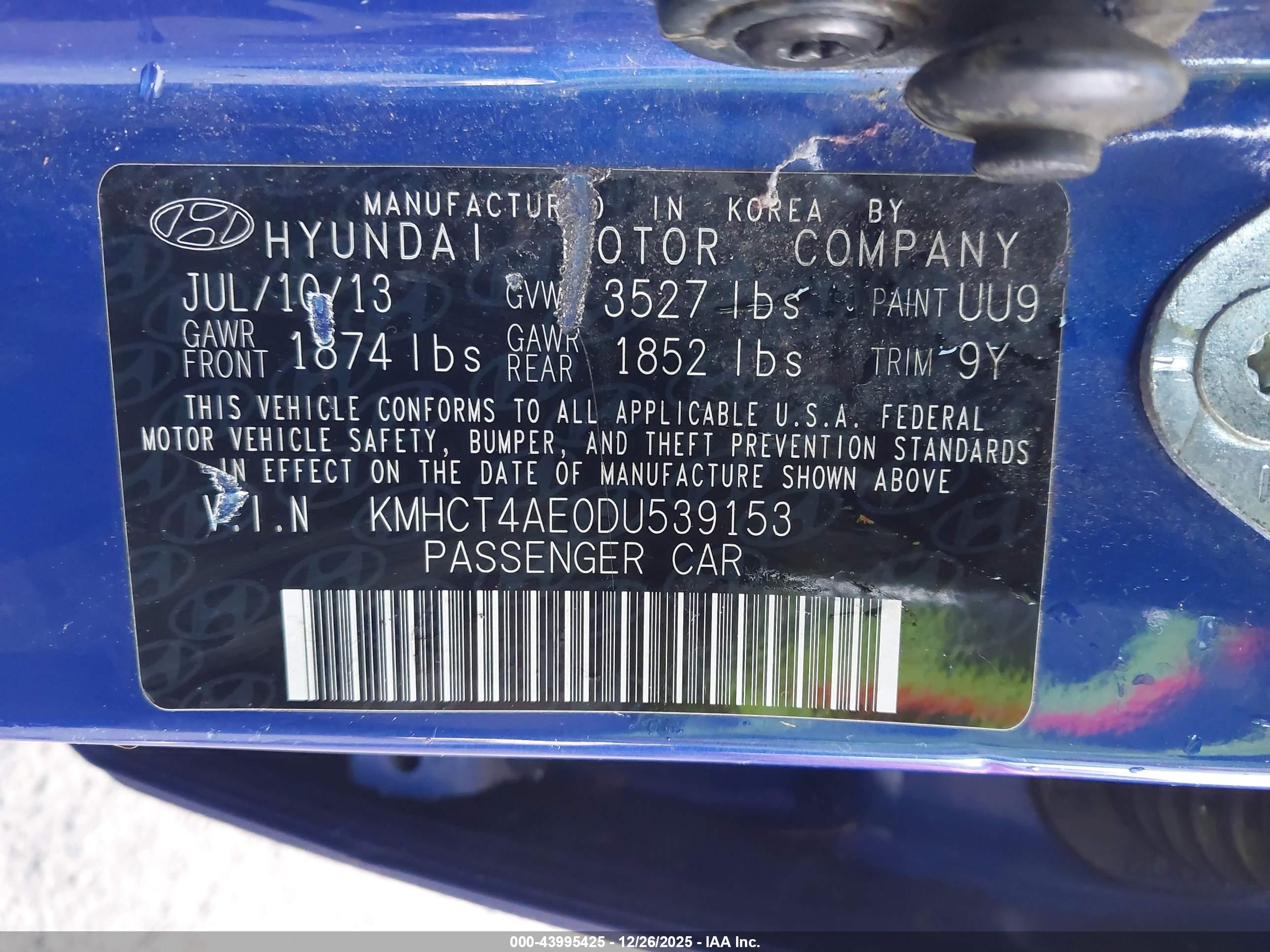 HYUNDAI ACCENT image 9