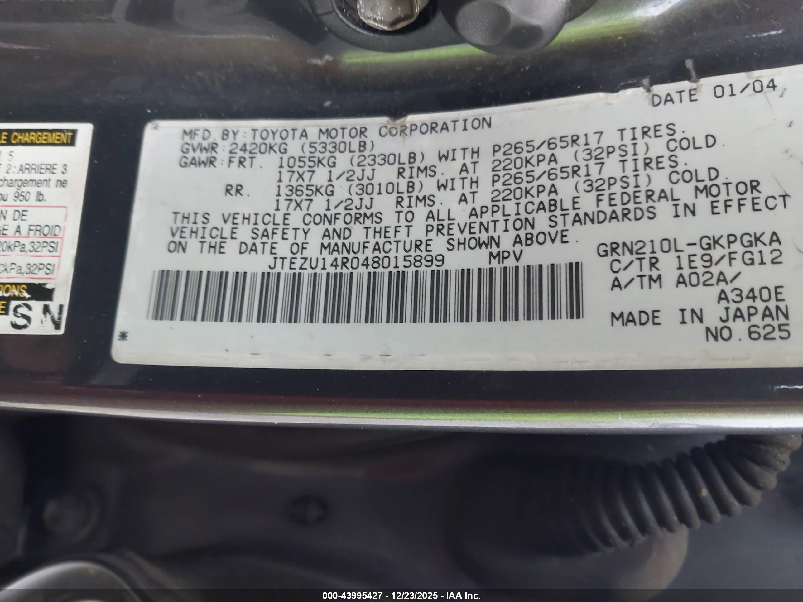 TOYOTA 4RUNNER image 9