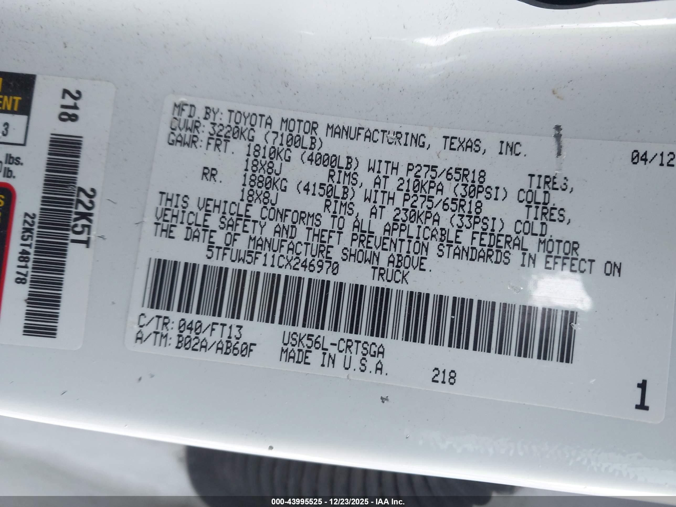 TOYOTA TUNDRA image 9