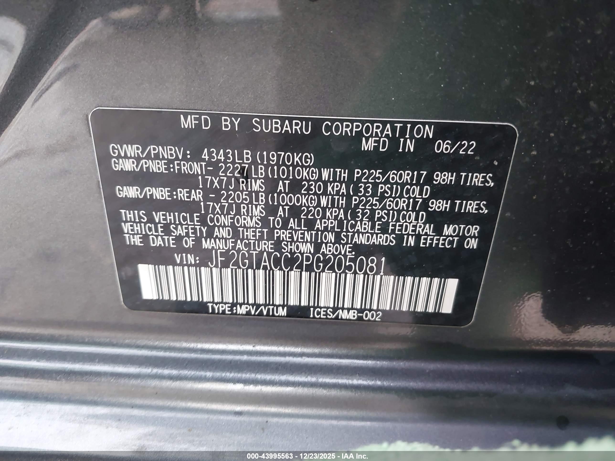 SUBARU CROSSTREK image 9