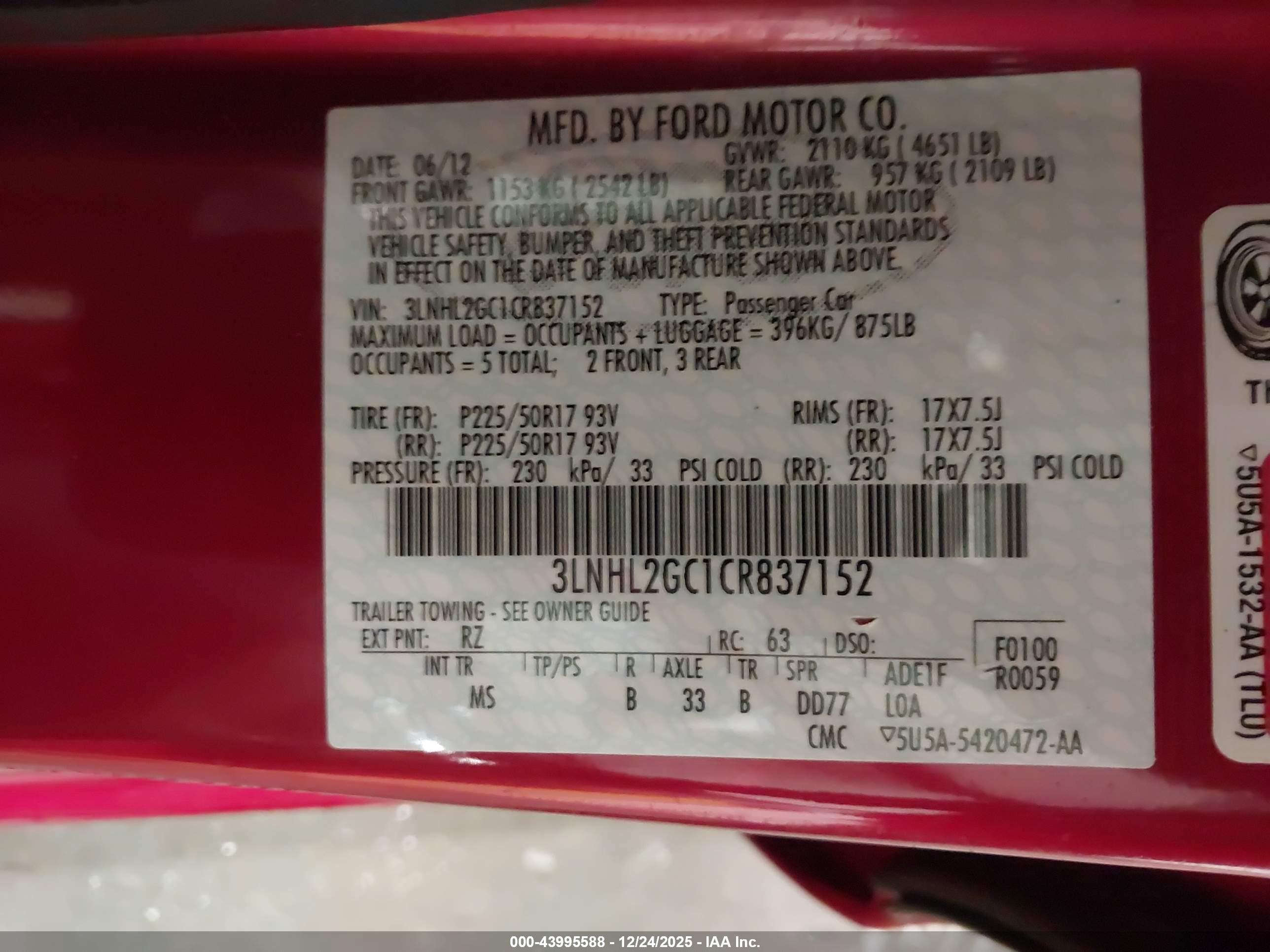 LINCOLN MKZ image 9