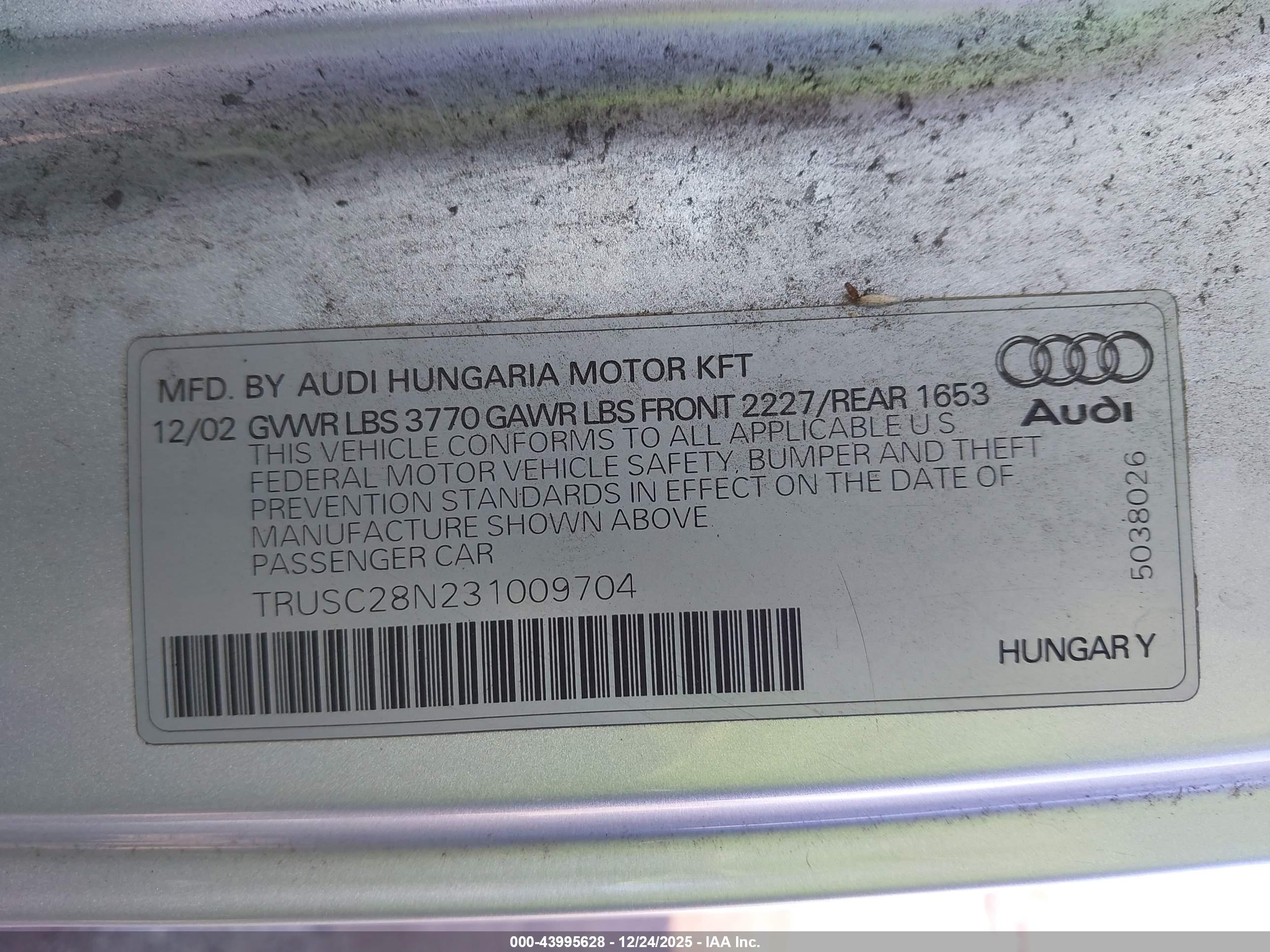 AUDI TT image 9