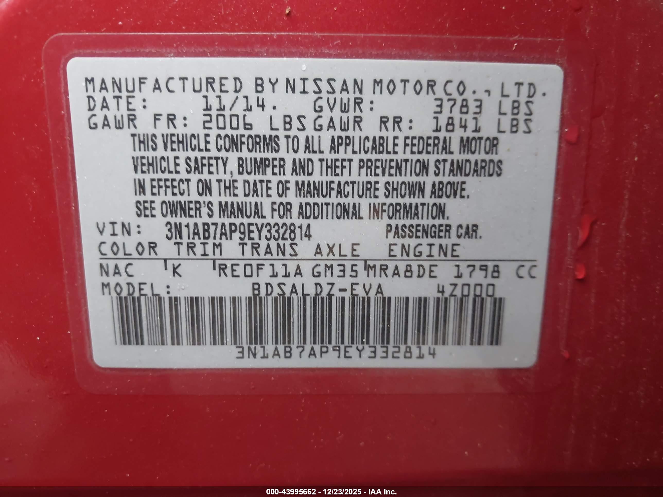 NISSAN SENTRA image 9