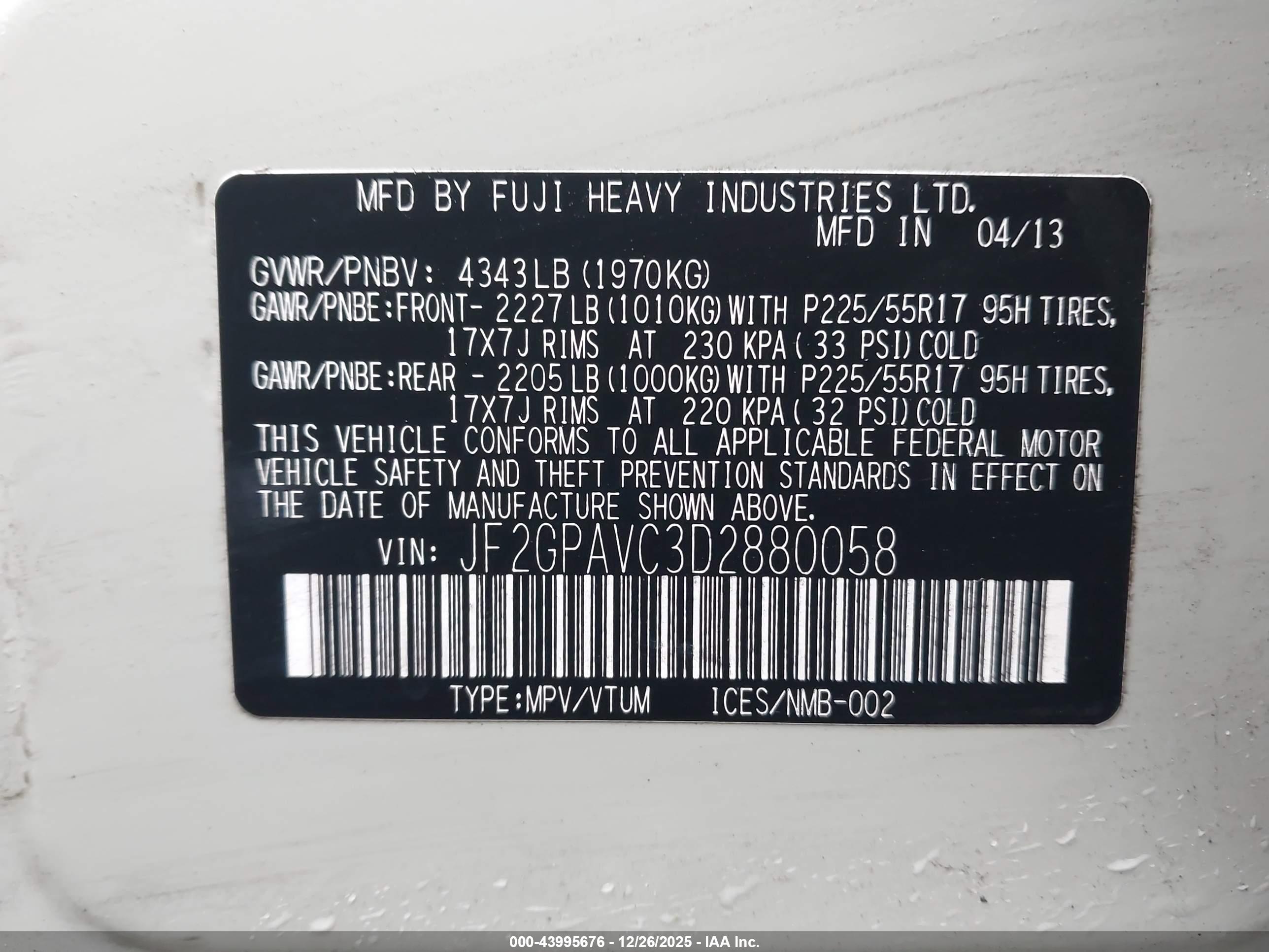 SUBARU XV image 9