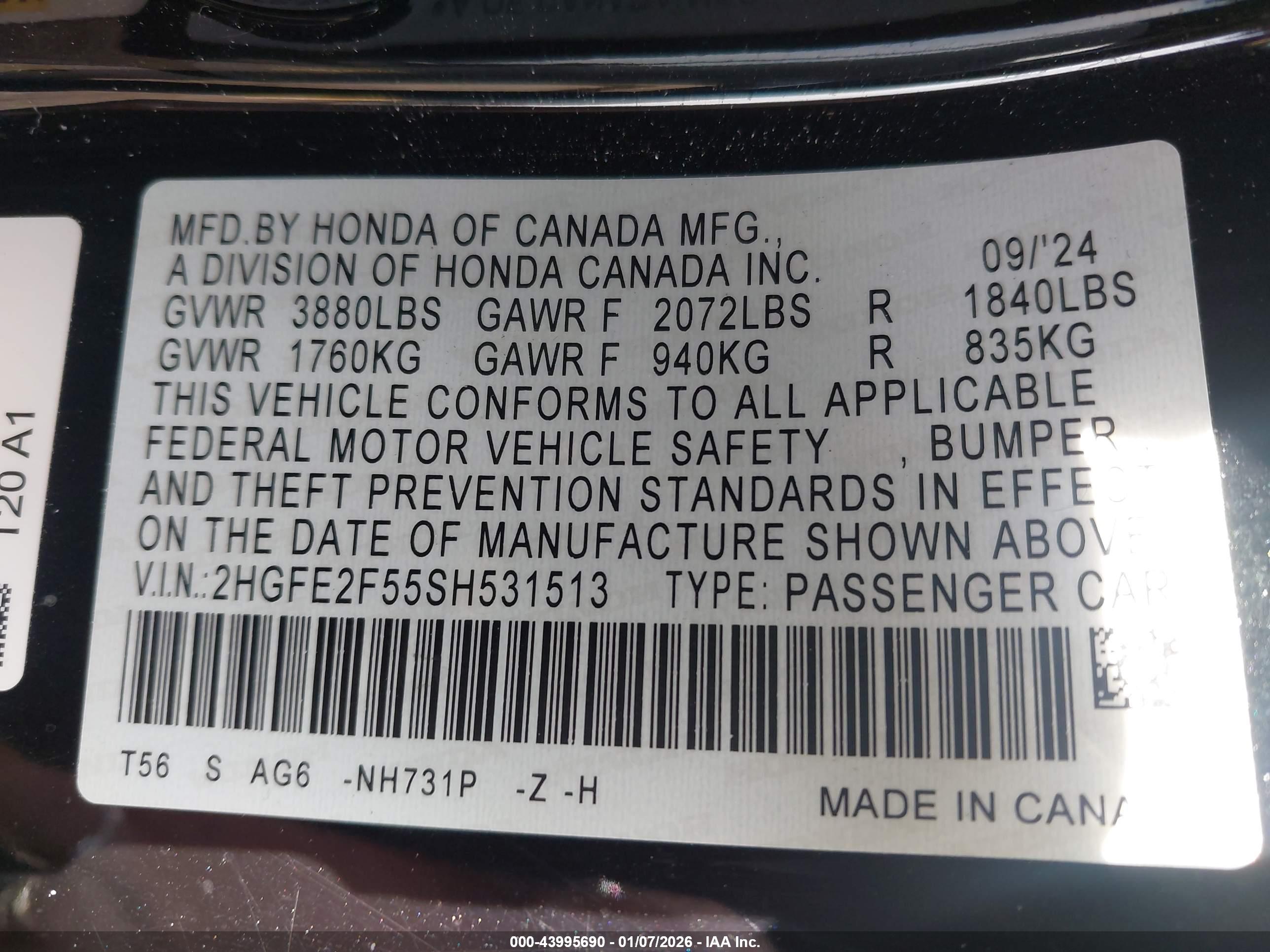 HONDA CIVIC image 9