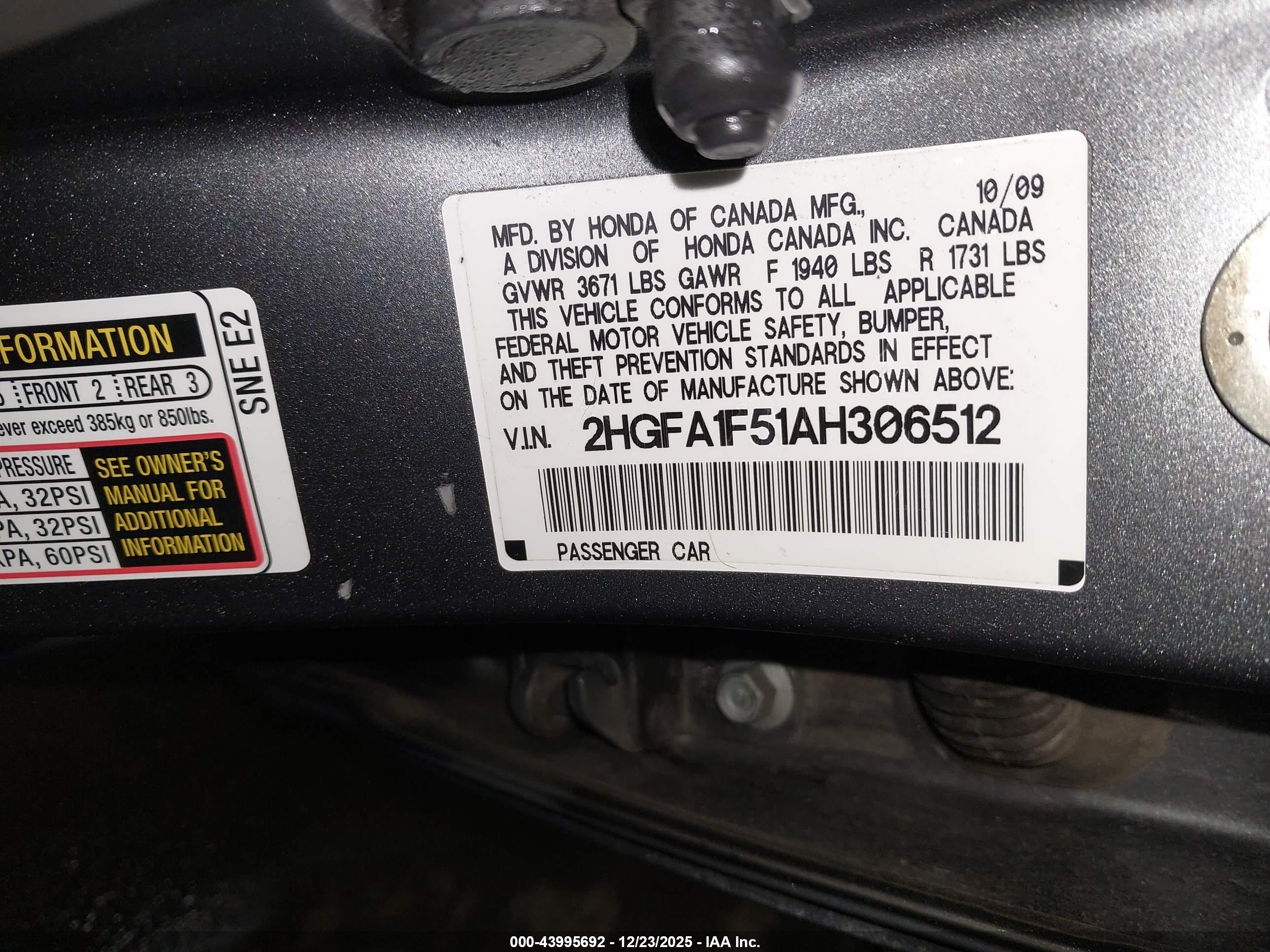HONDA CIVIC image 9