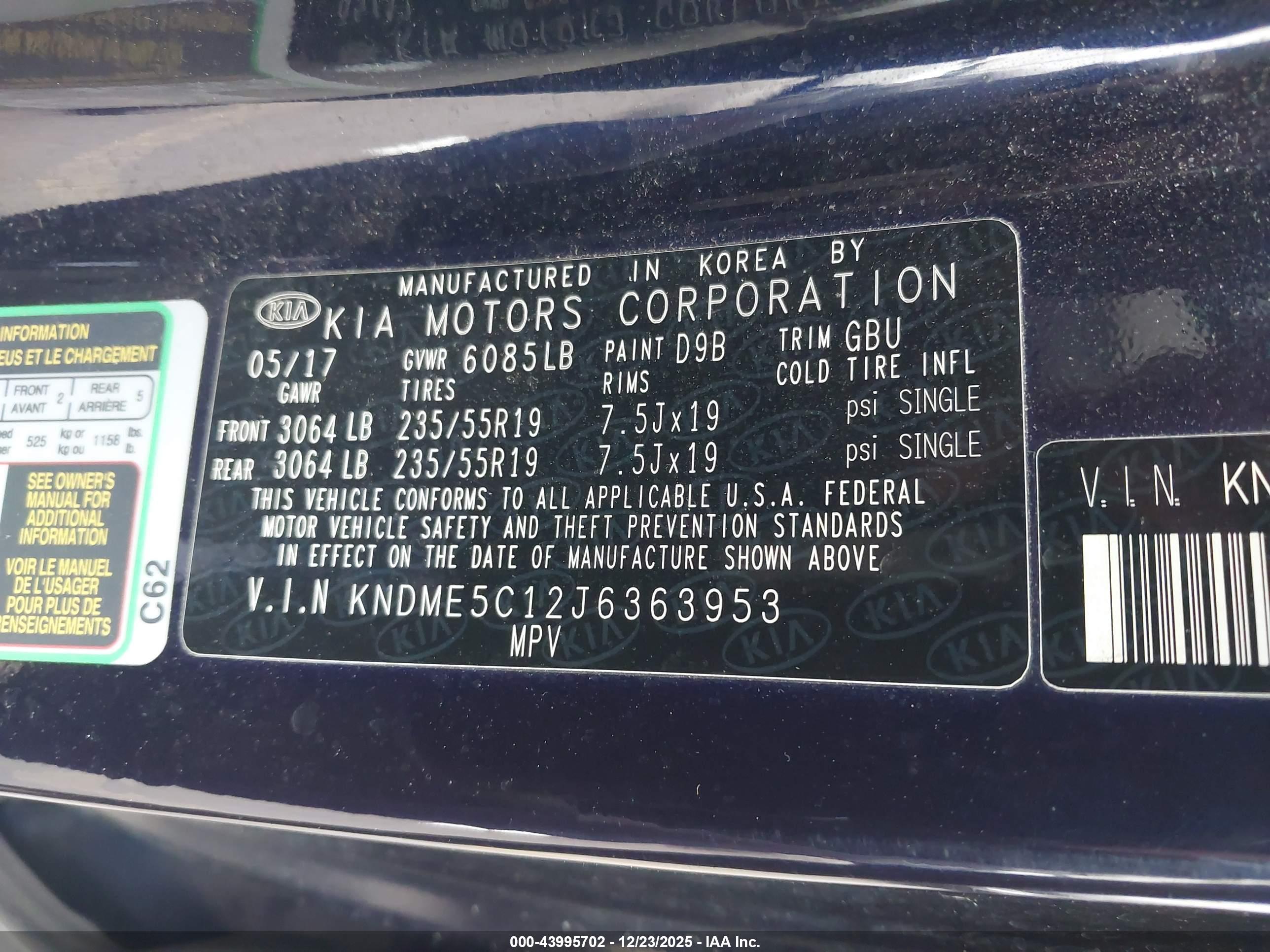 KIA SEDONA image 9