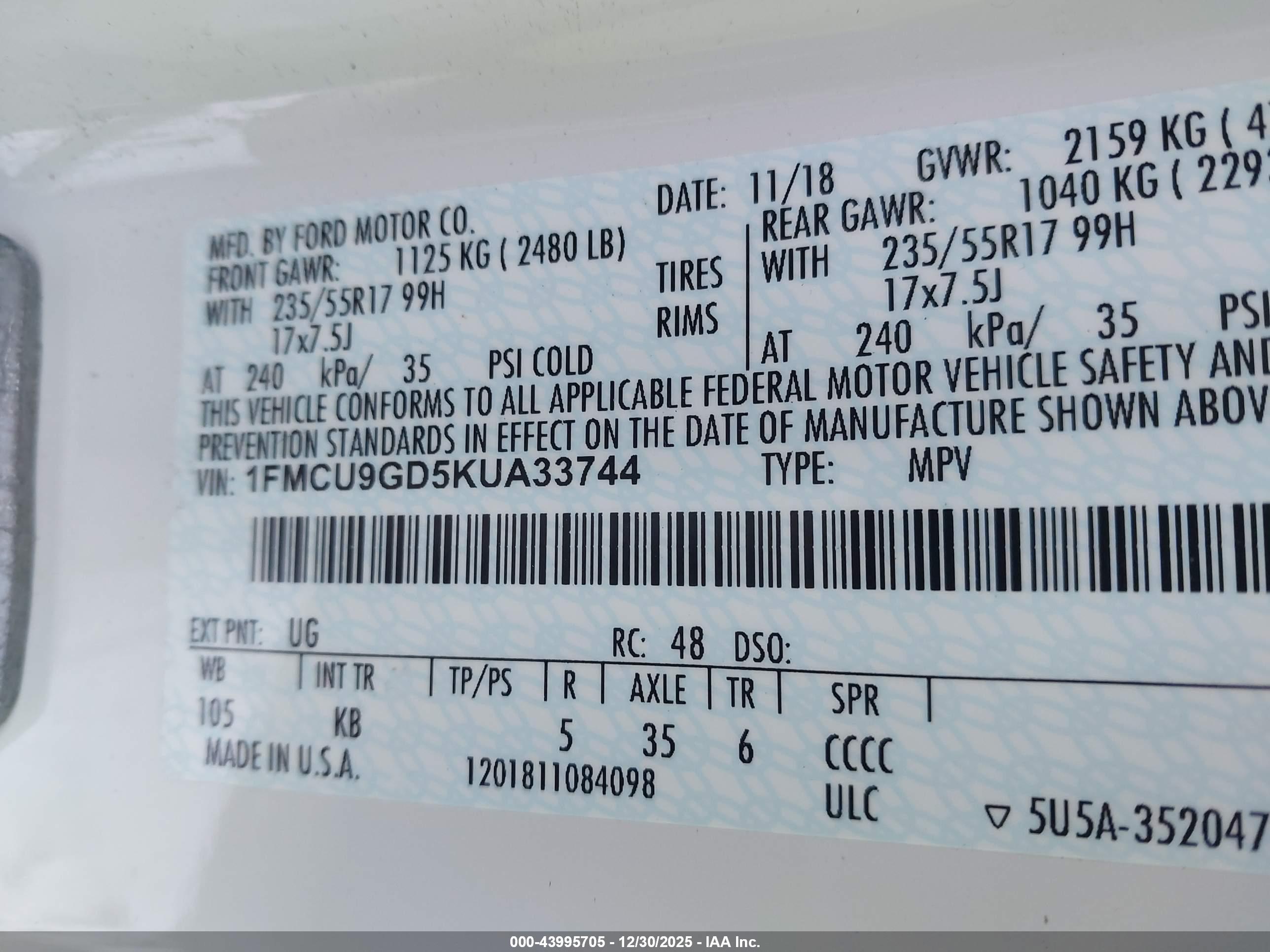 FORD ESCAPE image 9