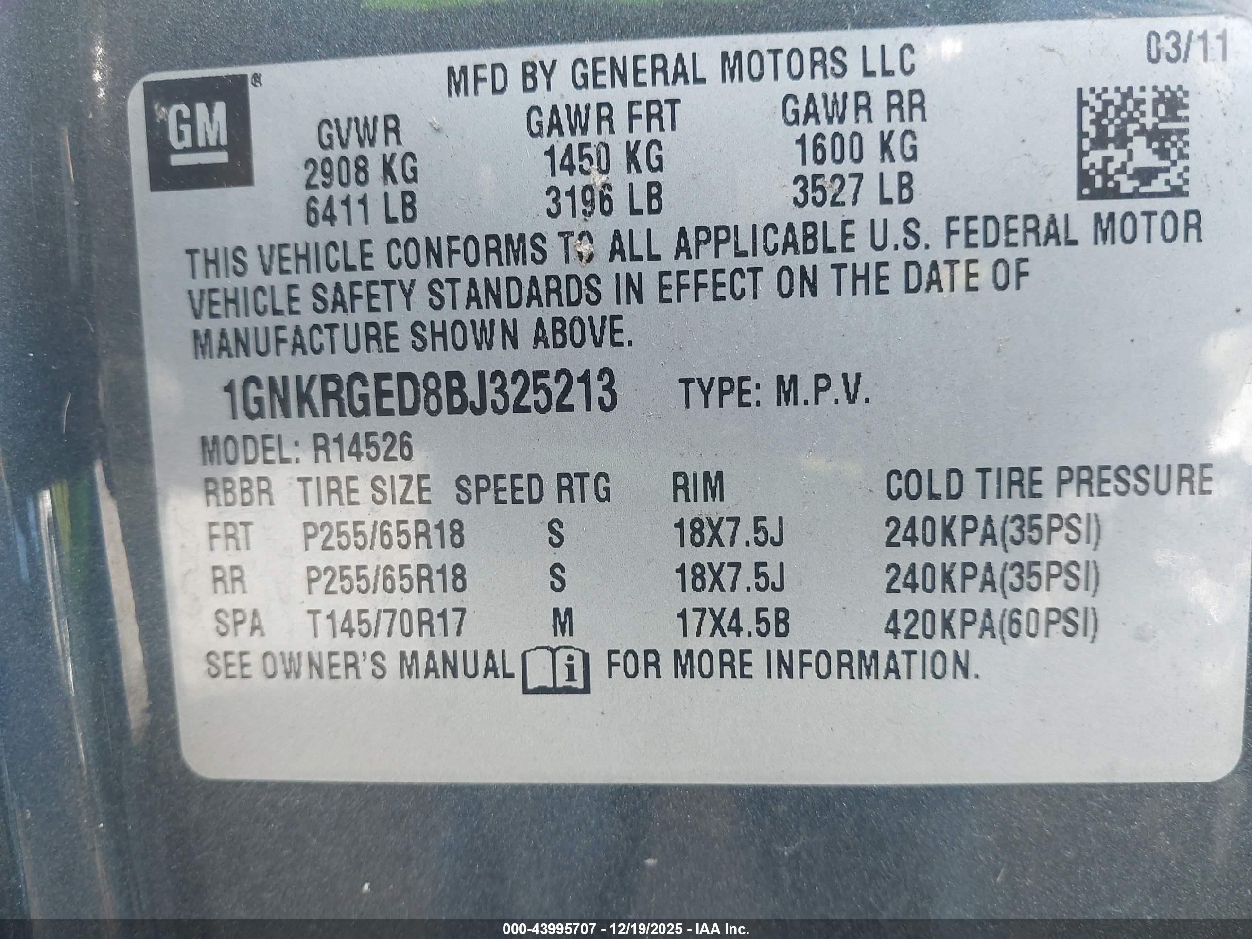 CHEVROLET TRAVERSE image 9