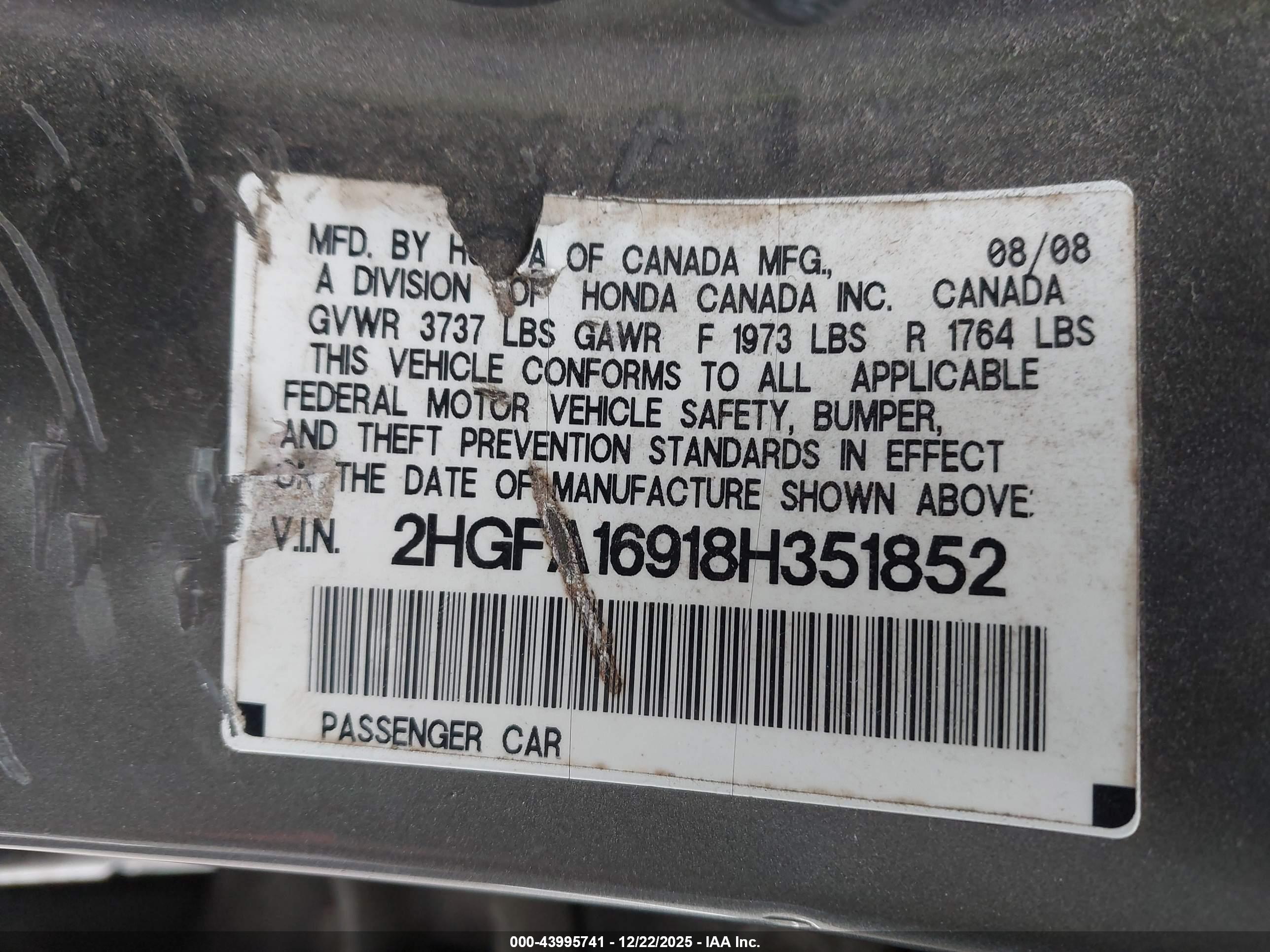HONDA CIVIC image 9