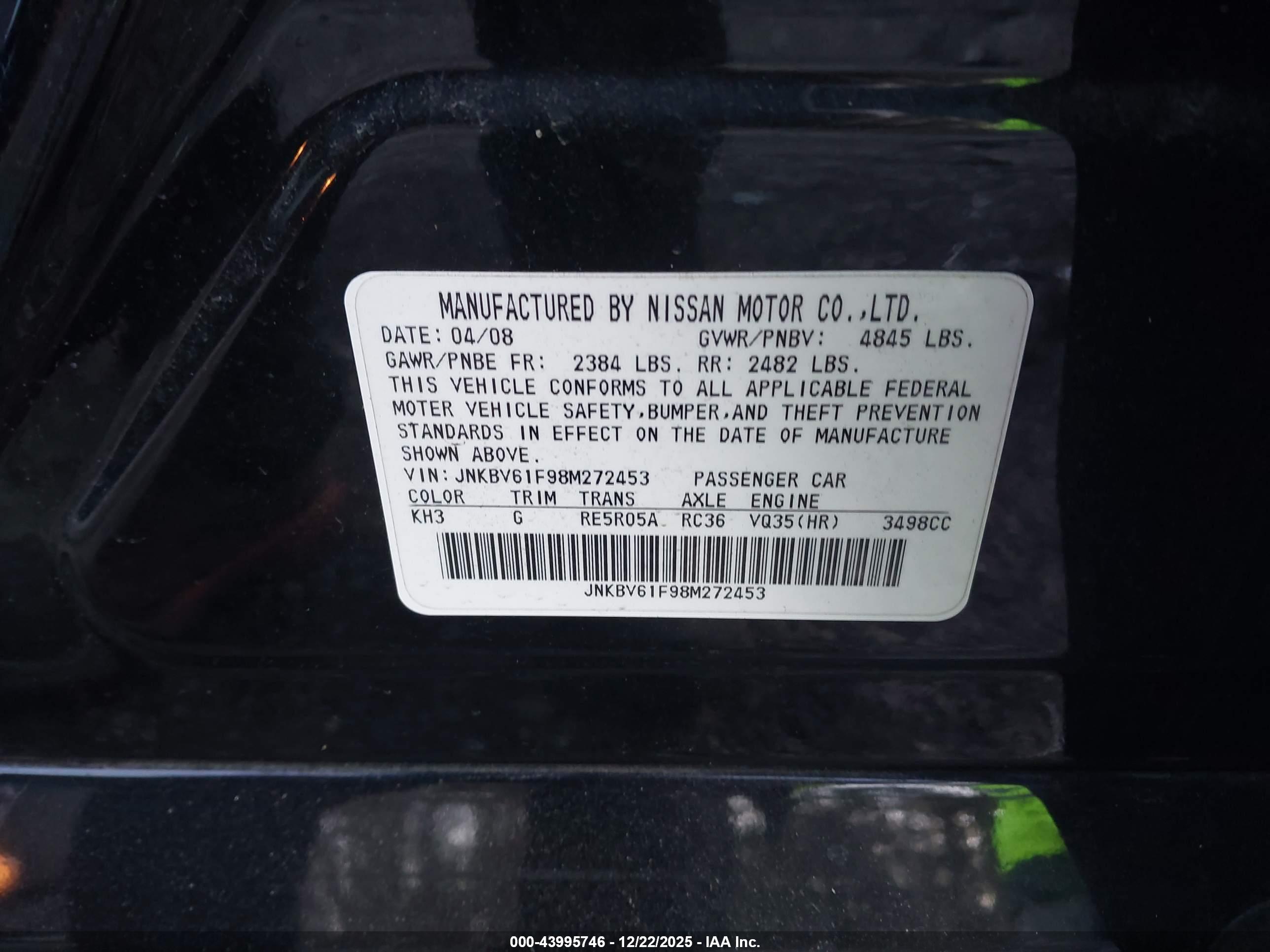 INFINITI G35X image 9