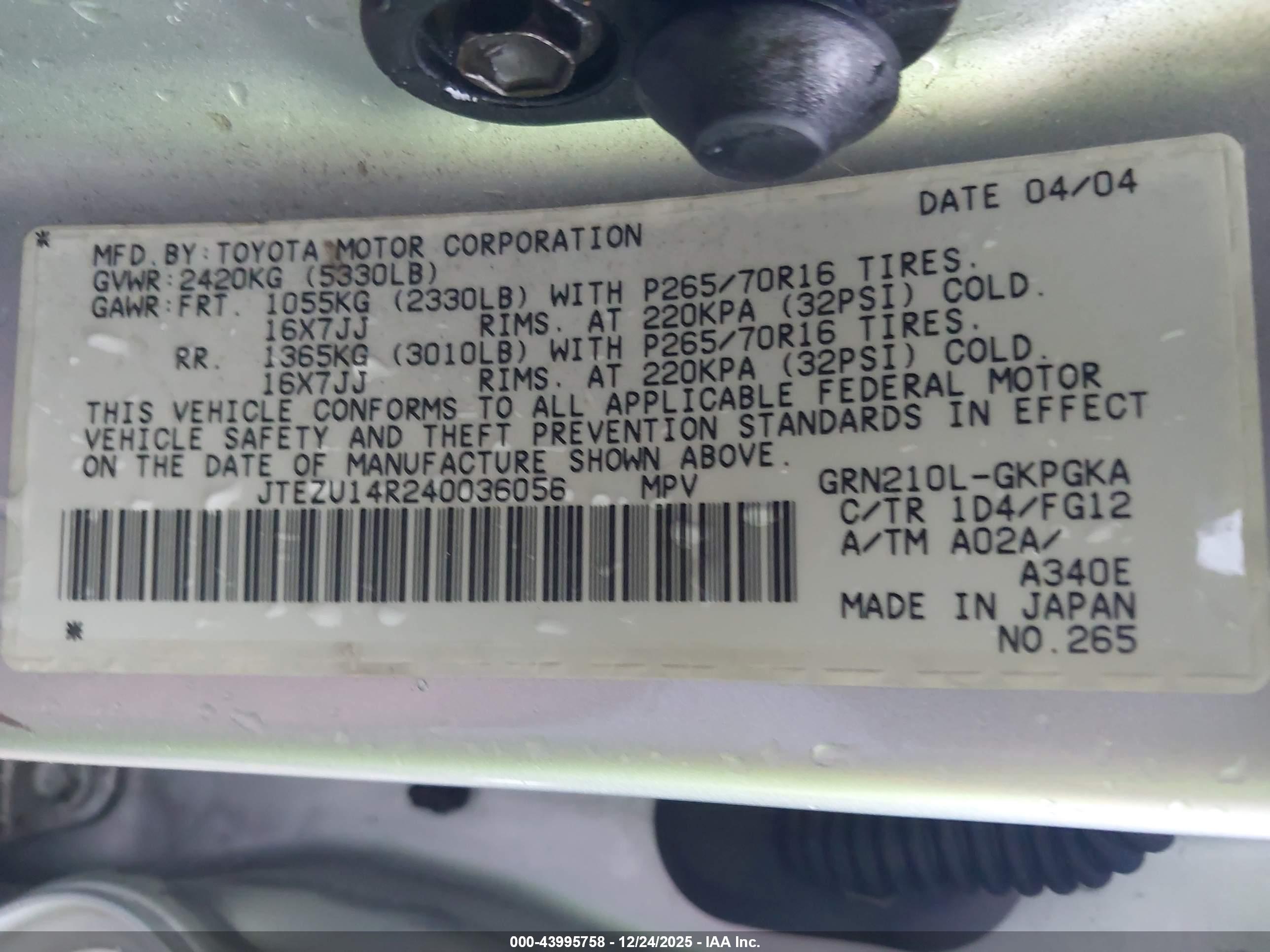 TOYOTA 4RUNNER image 9