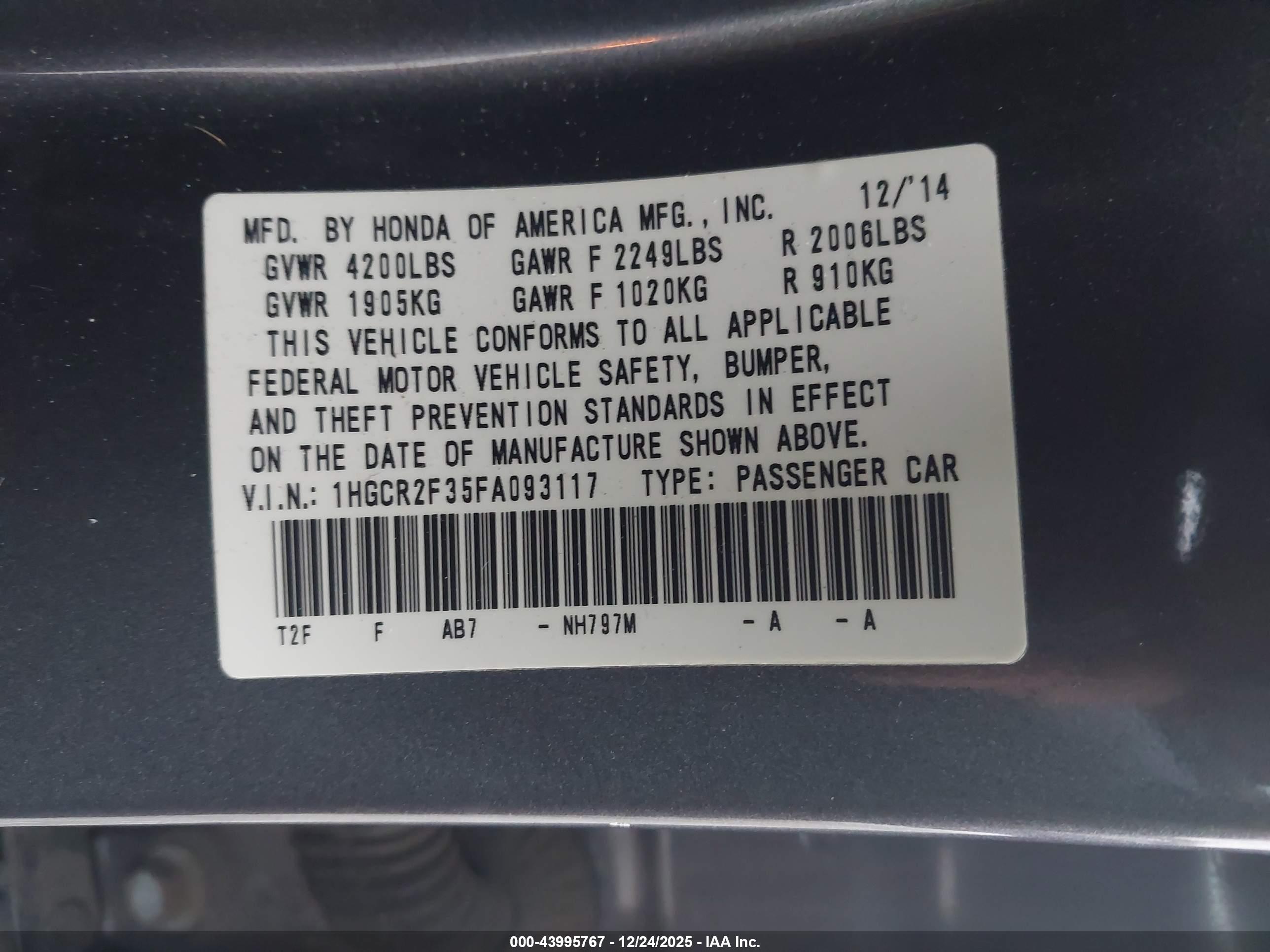 HONDA ACCORD image 9