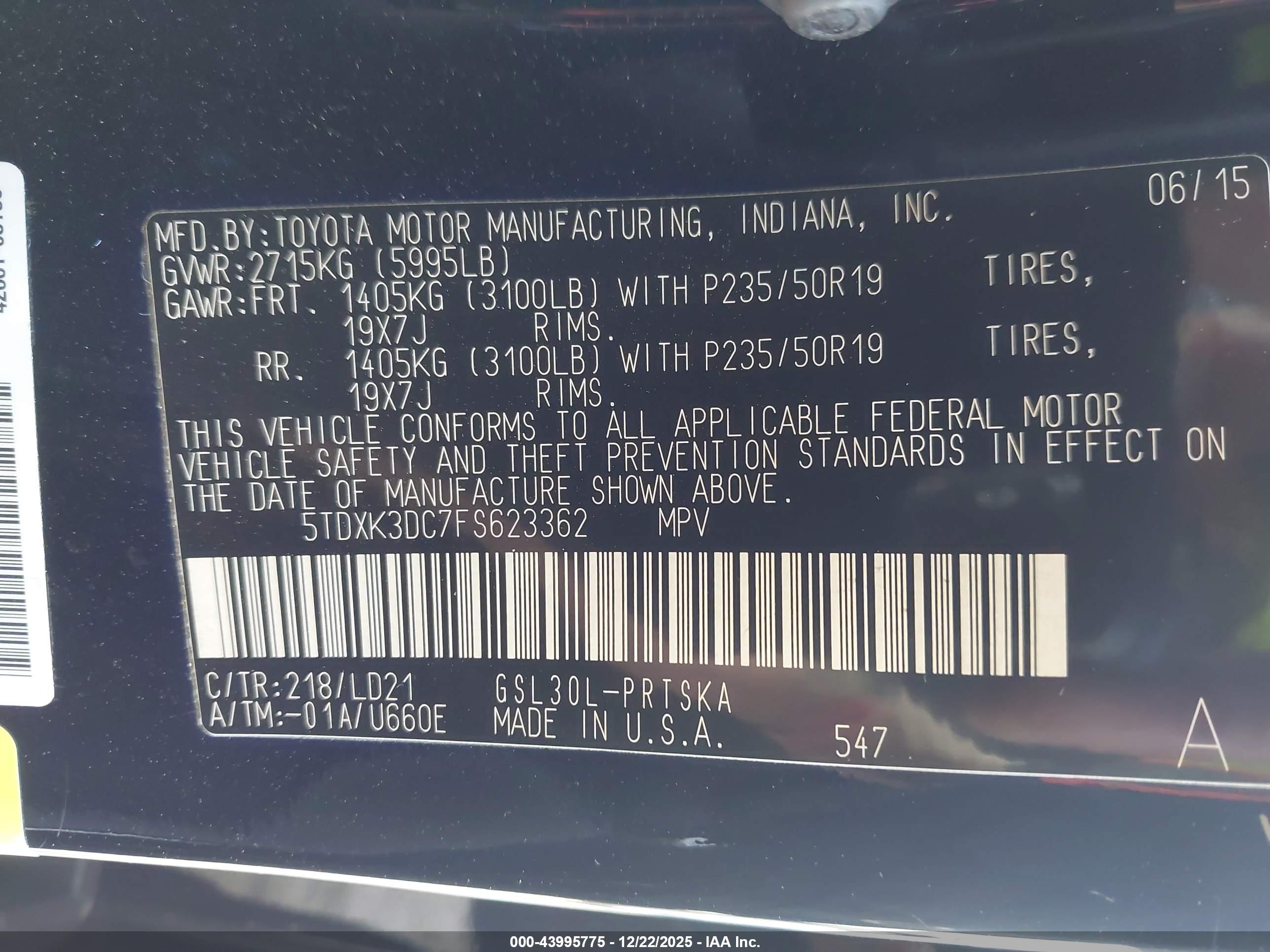 TOYOTA SIENNA image 9