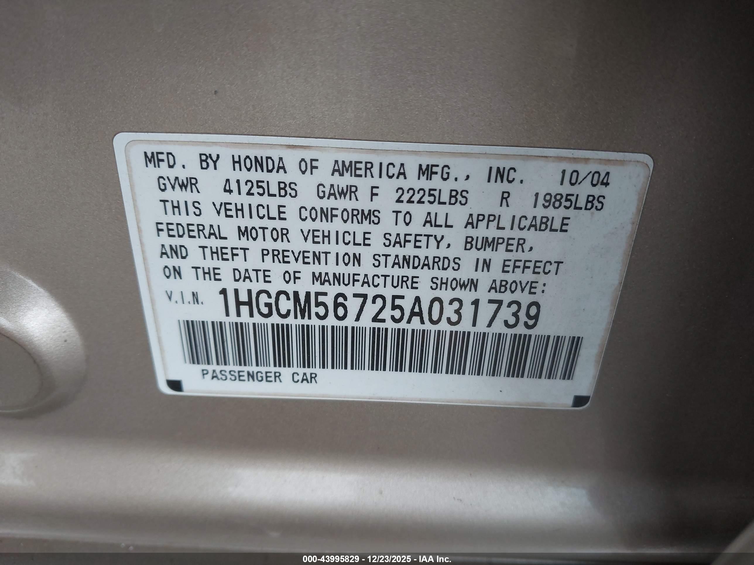 HONDA ACCORD image 9