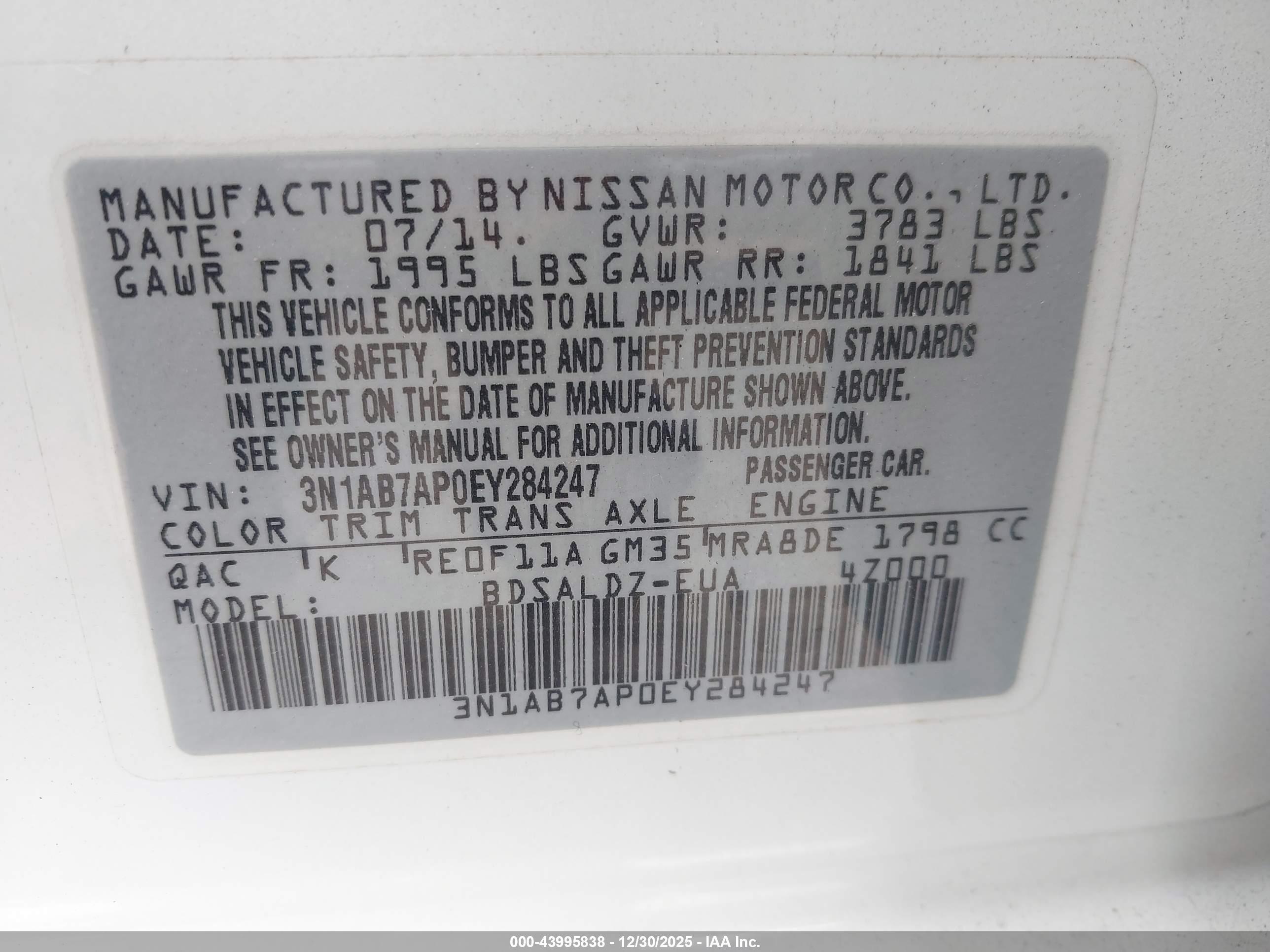 NISSAN SENTRA image 9