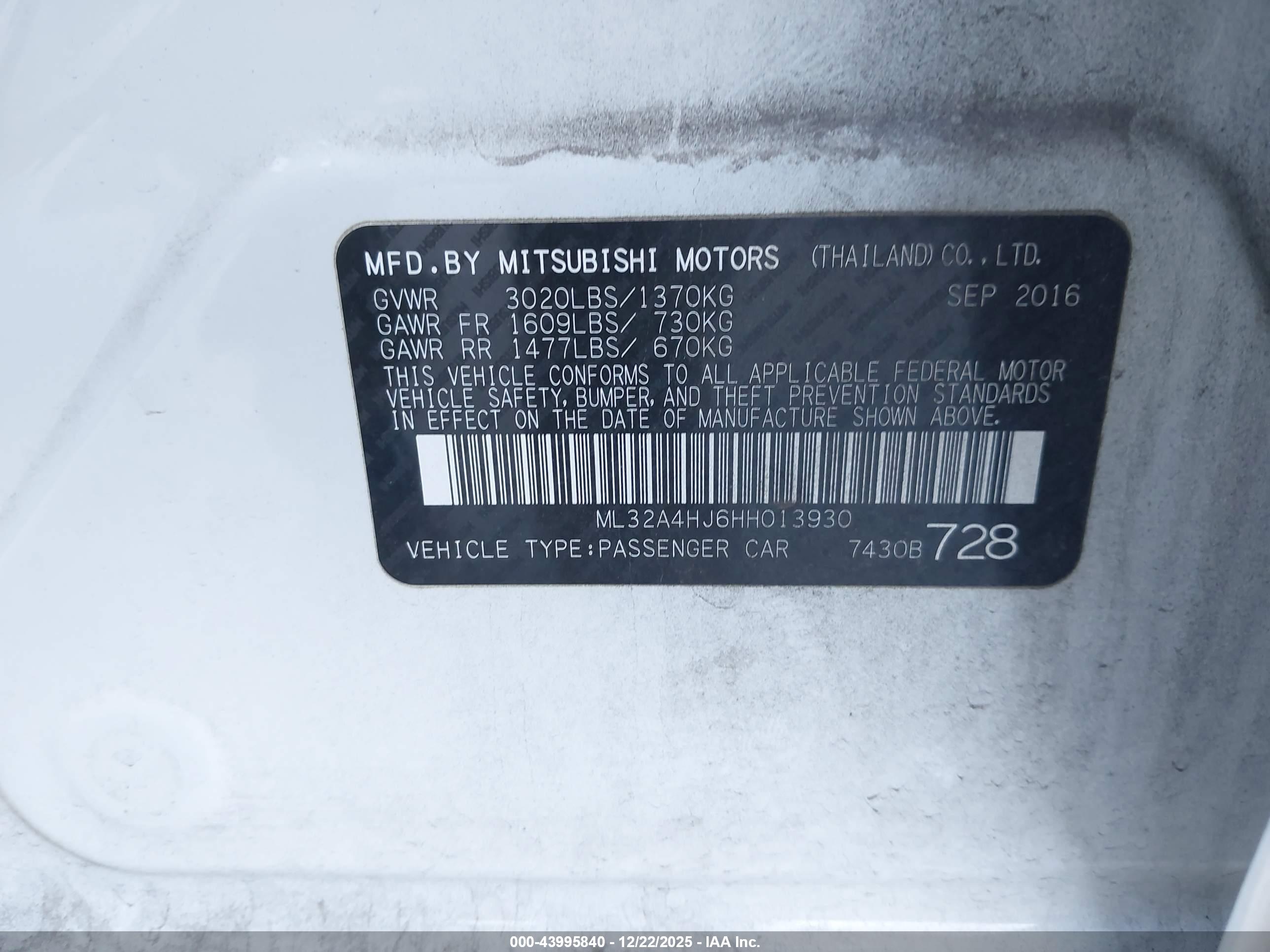 MITSUBISHI MIRAGE image 9