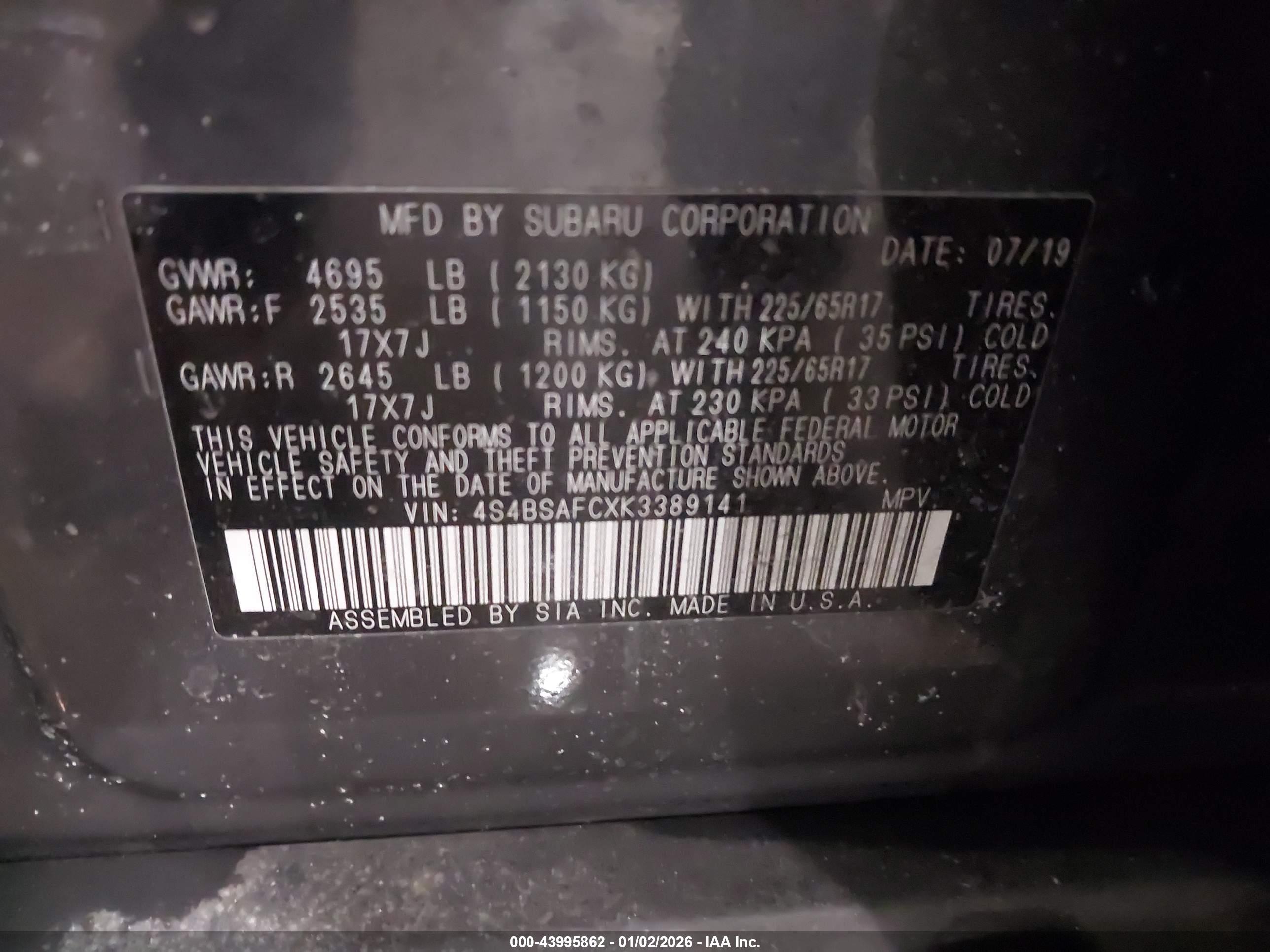 SUBARU OUTBACK image 9