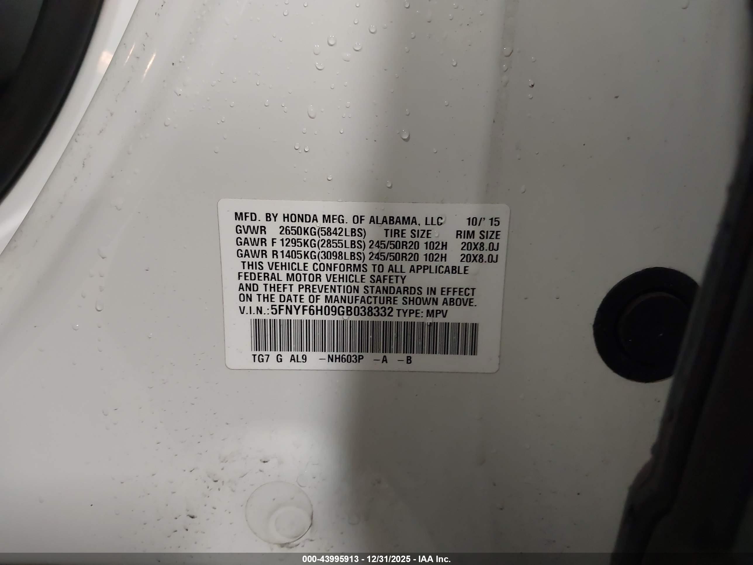 HONDA PILOT image 9