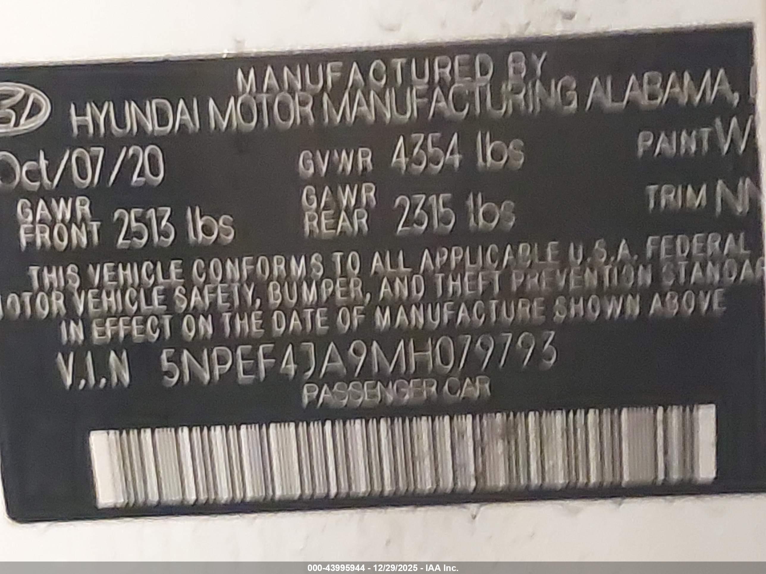 HYUNDAI SONATA image 9