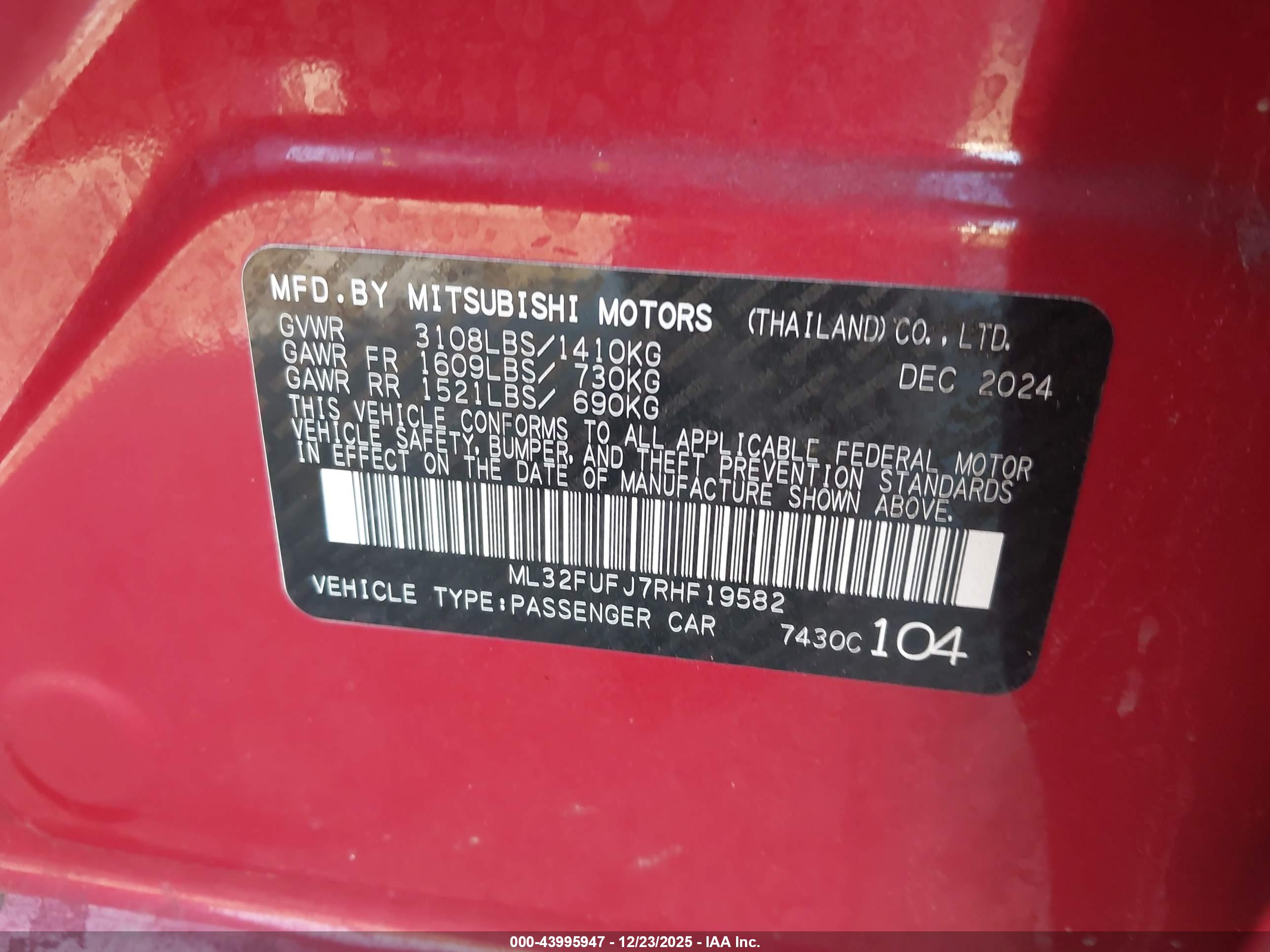 MITSUBISHI MIRAGE image 9