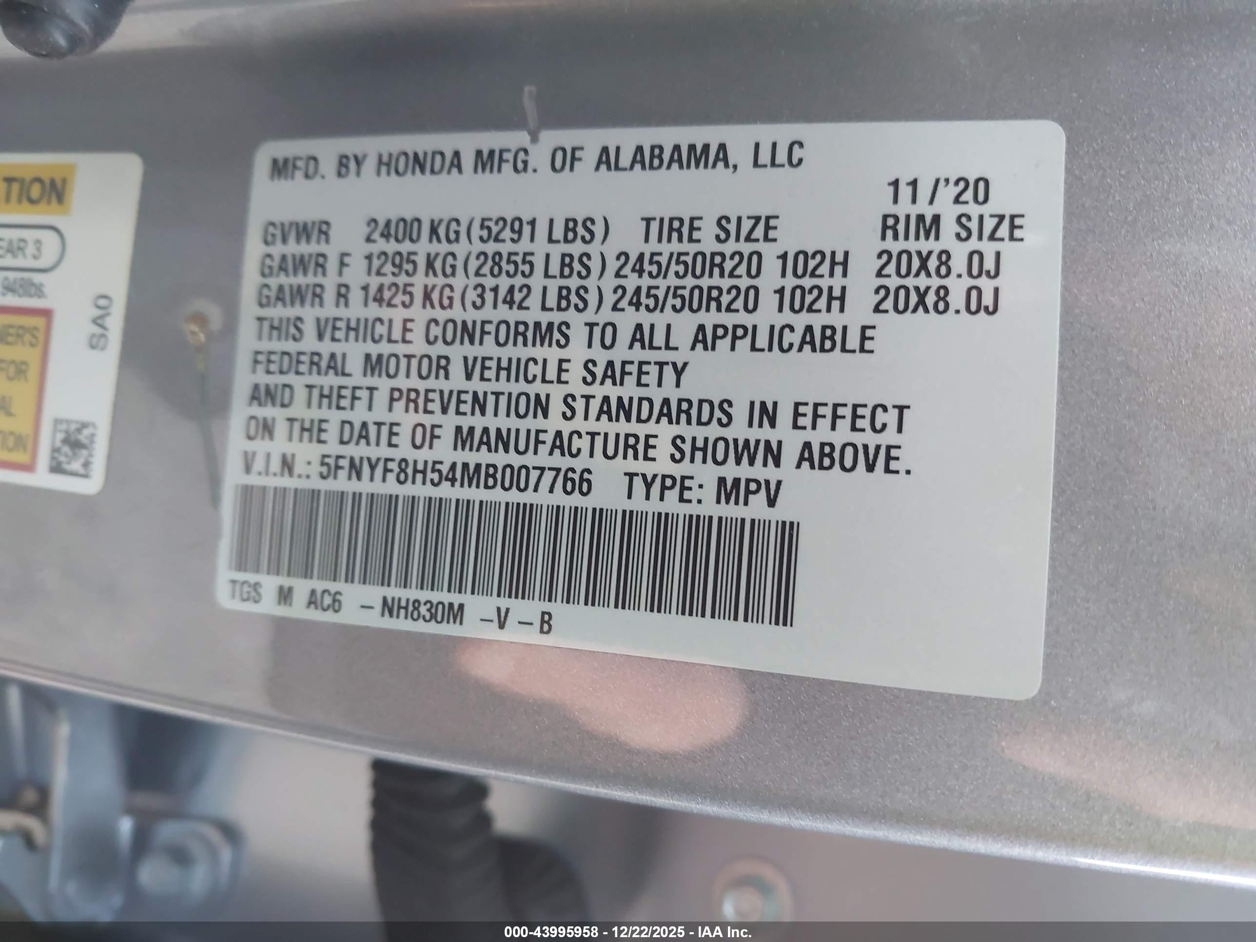 HONDA PASSPORT image 9
