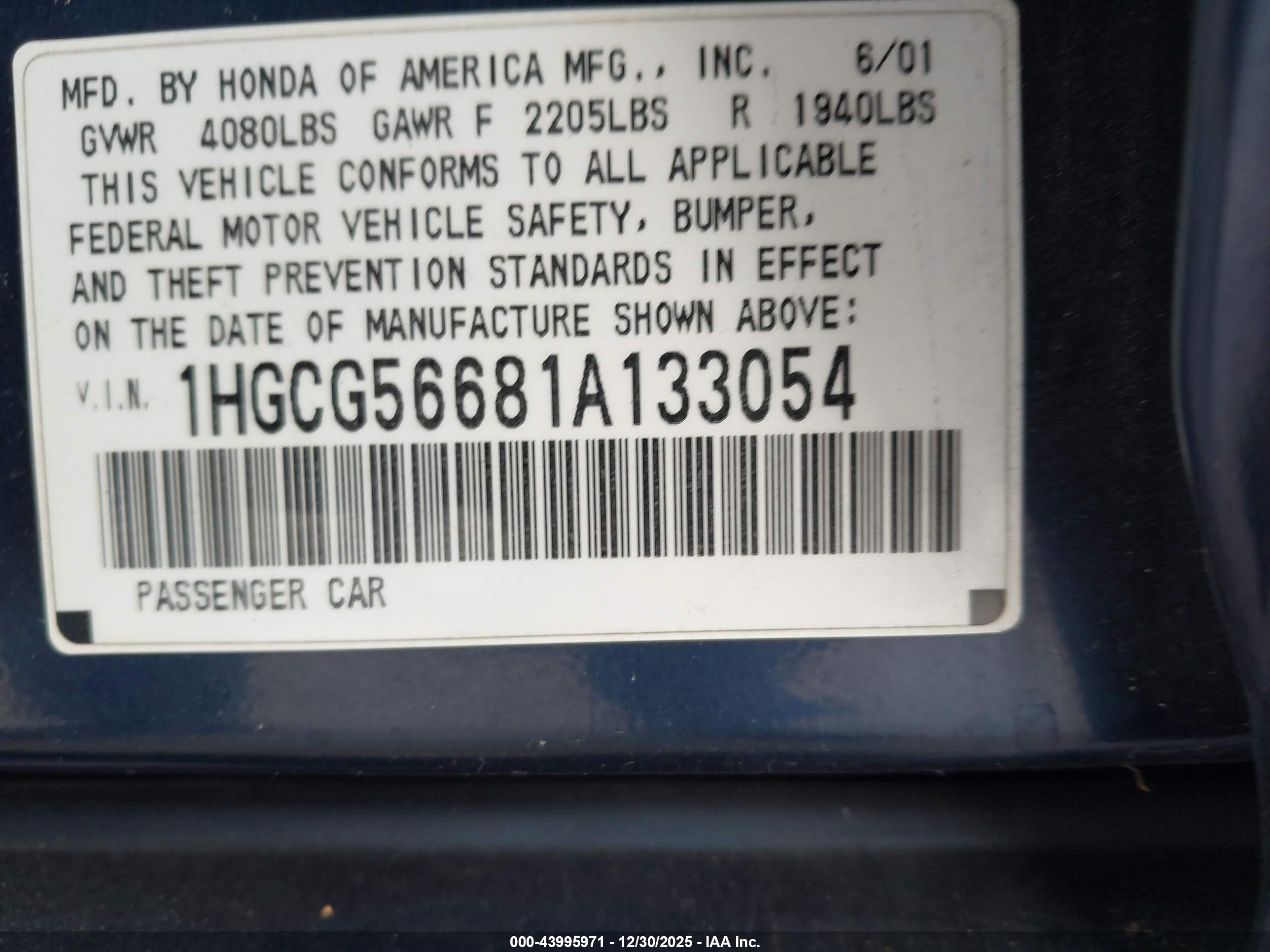 HONDA ACCORD image 9