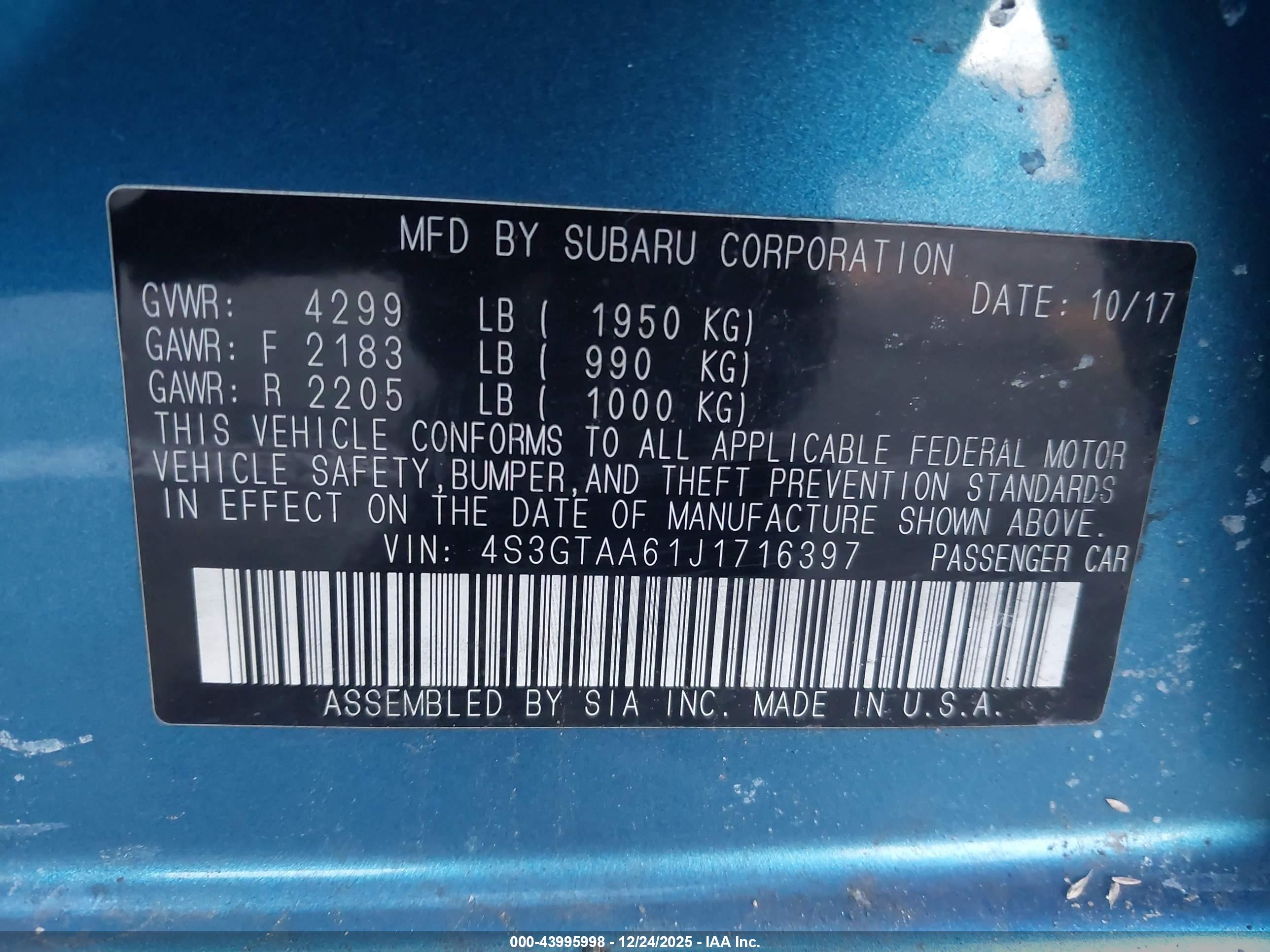 SUBARU IMPREZA image 9