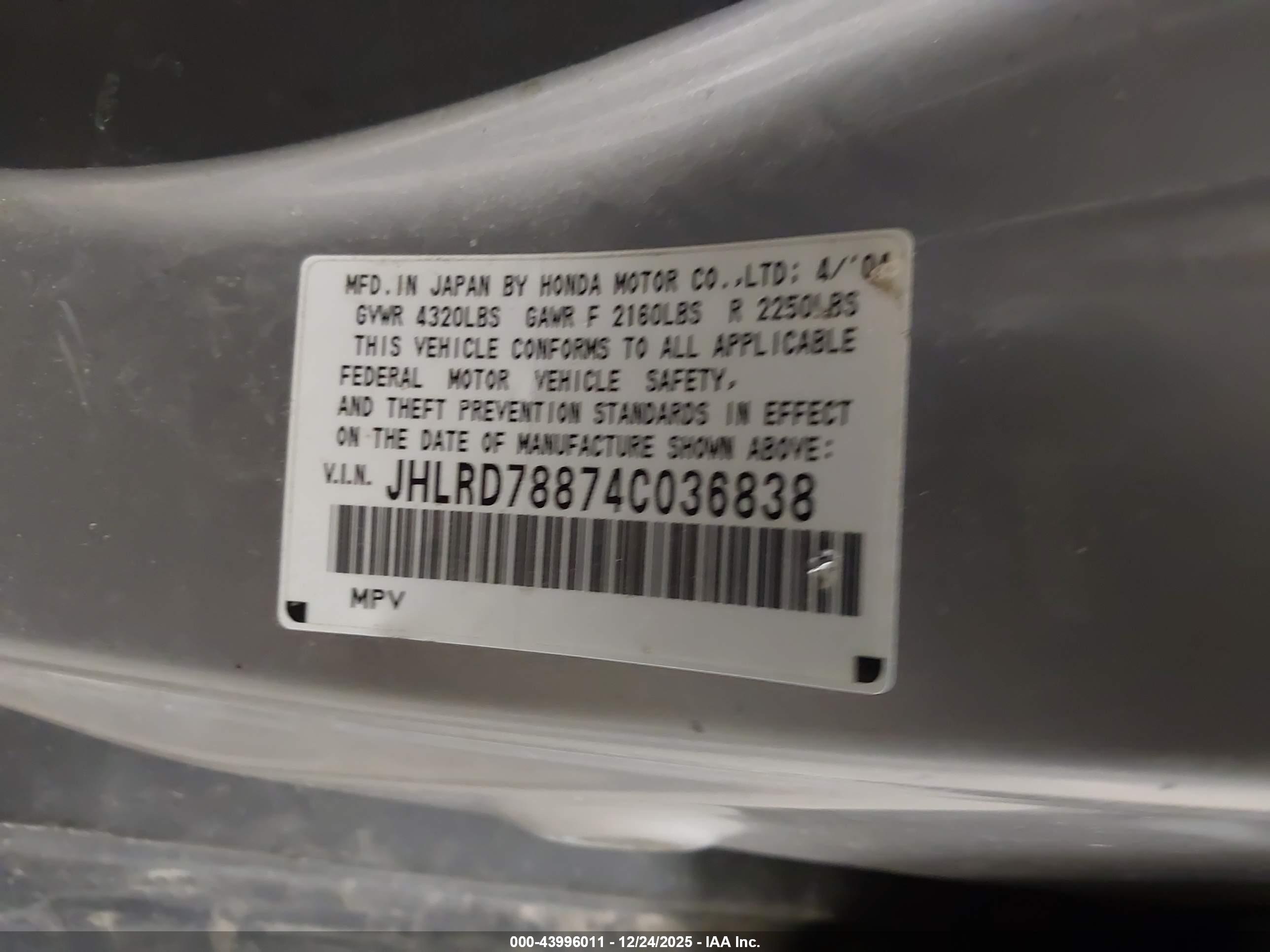 HONDA CR-V image 9