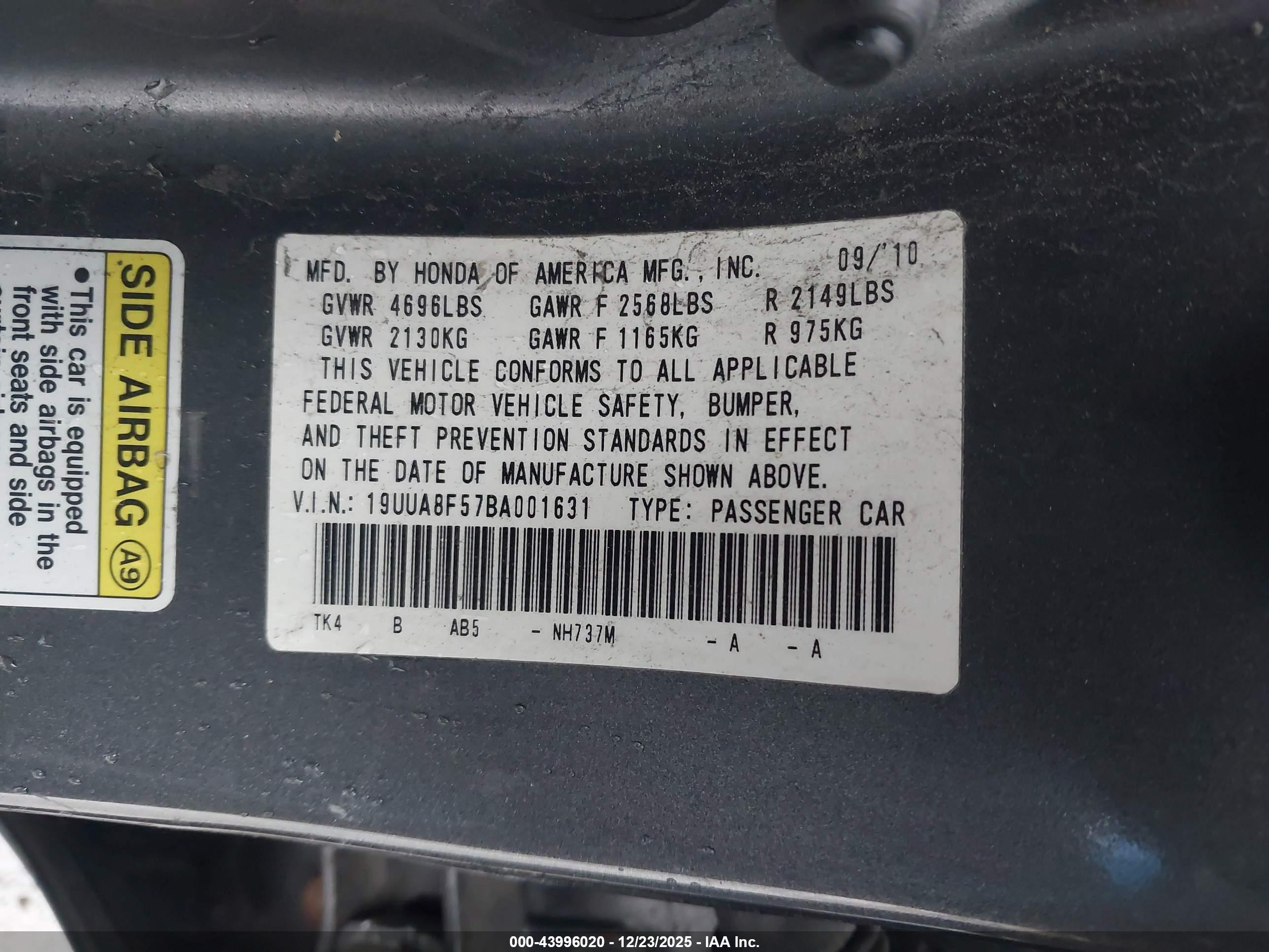 ACURA TL image 9