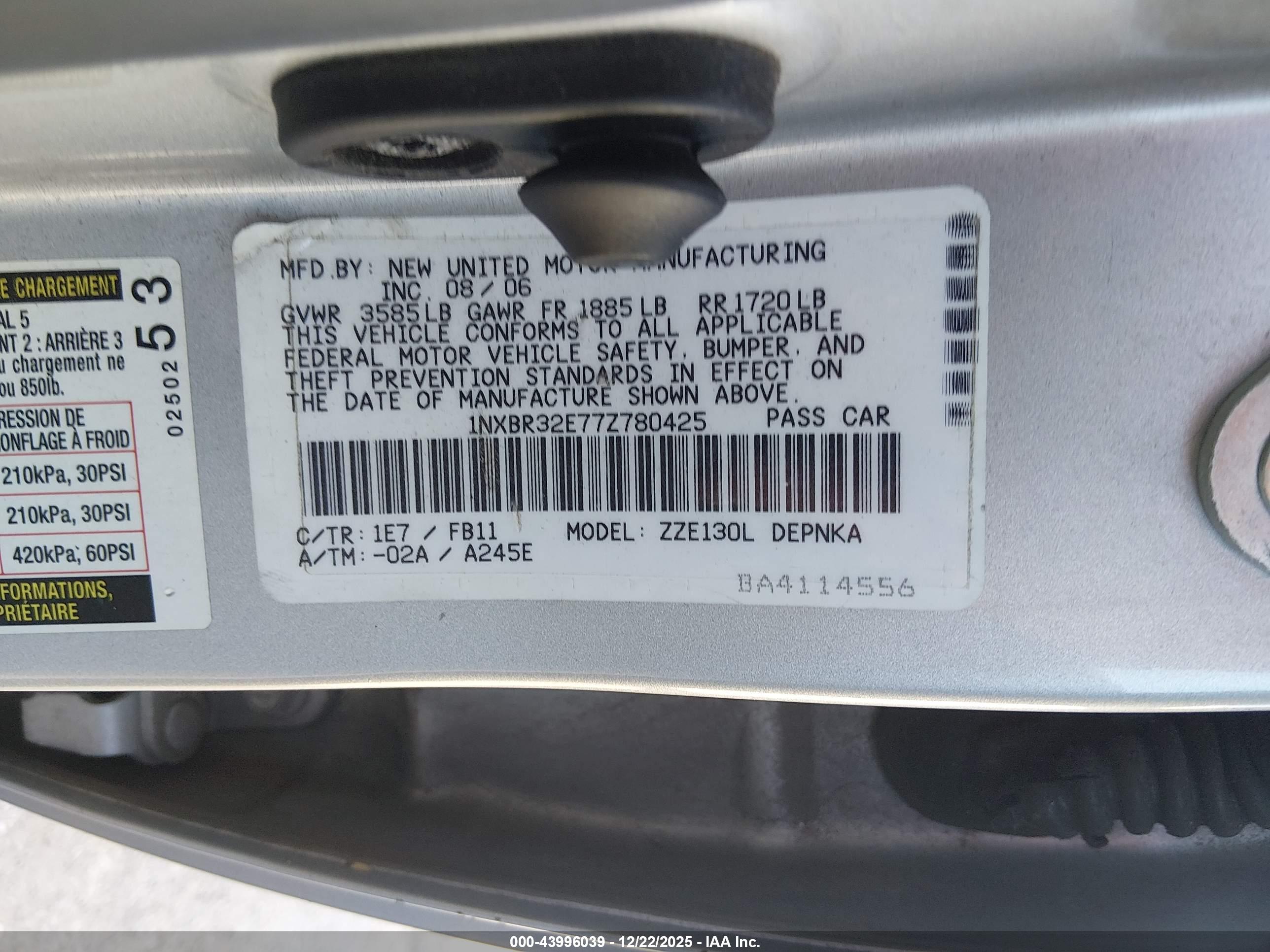 TOYOTA COROLLA image 9