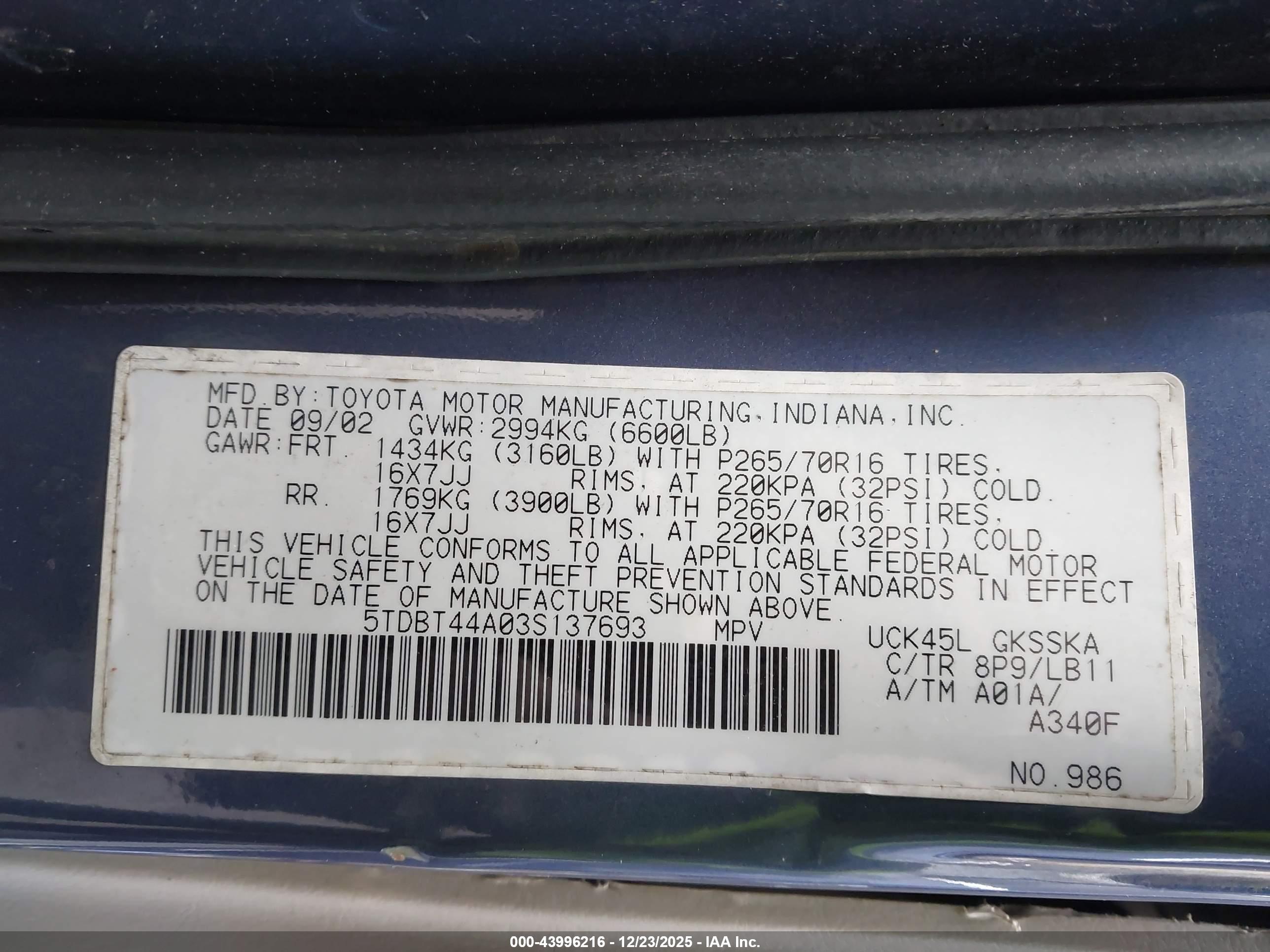 TOYOTA SEQUOIA image 9