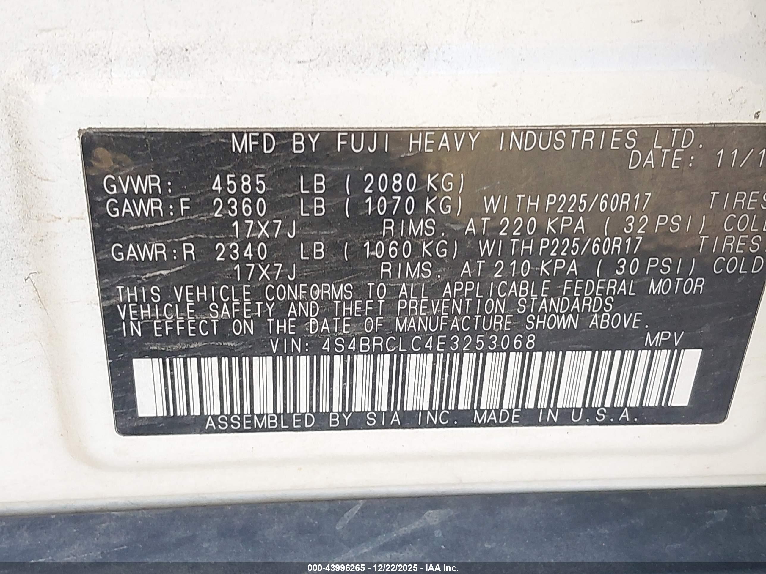 SUBARU OUTBACK image 9