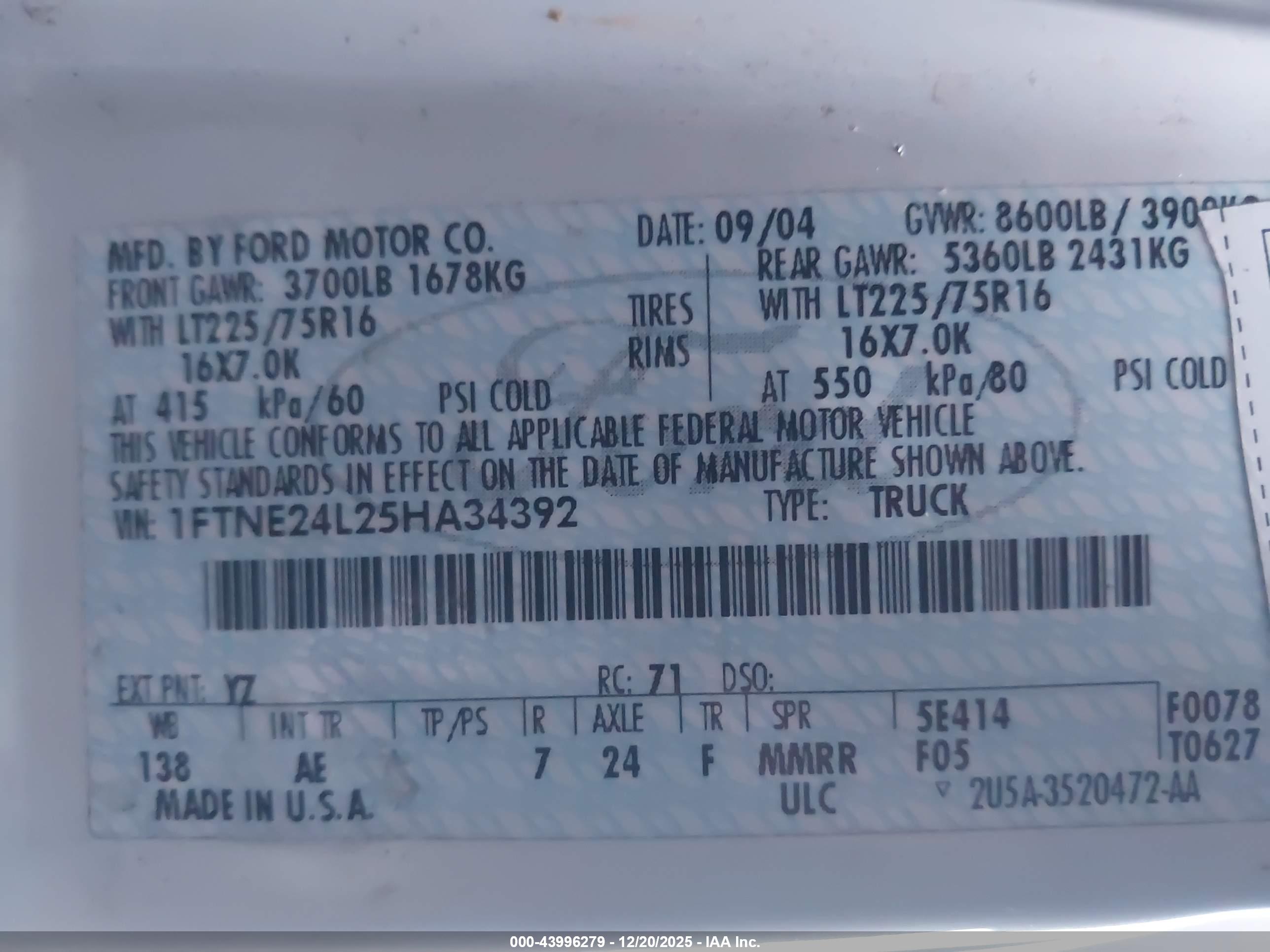 FORD E-250 image 9