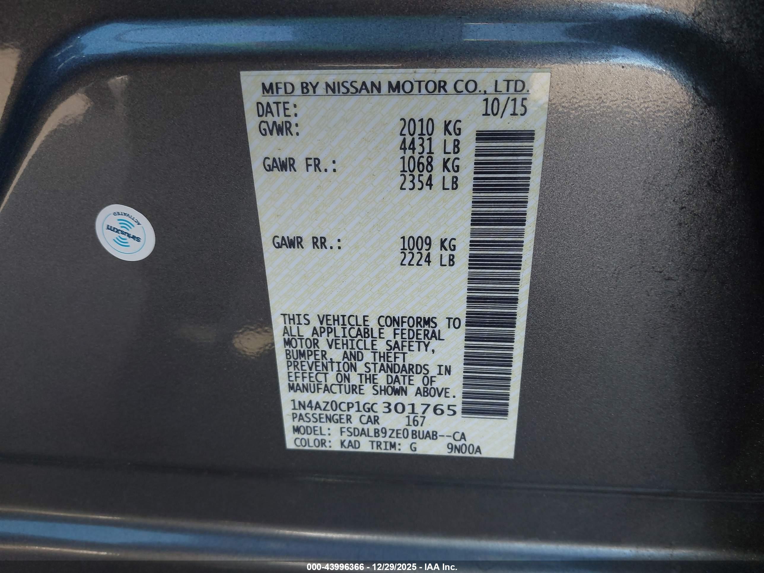 NISSAN LEAF image 9