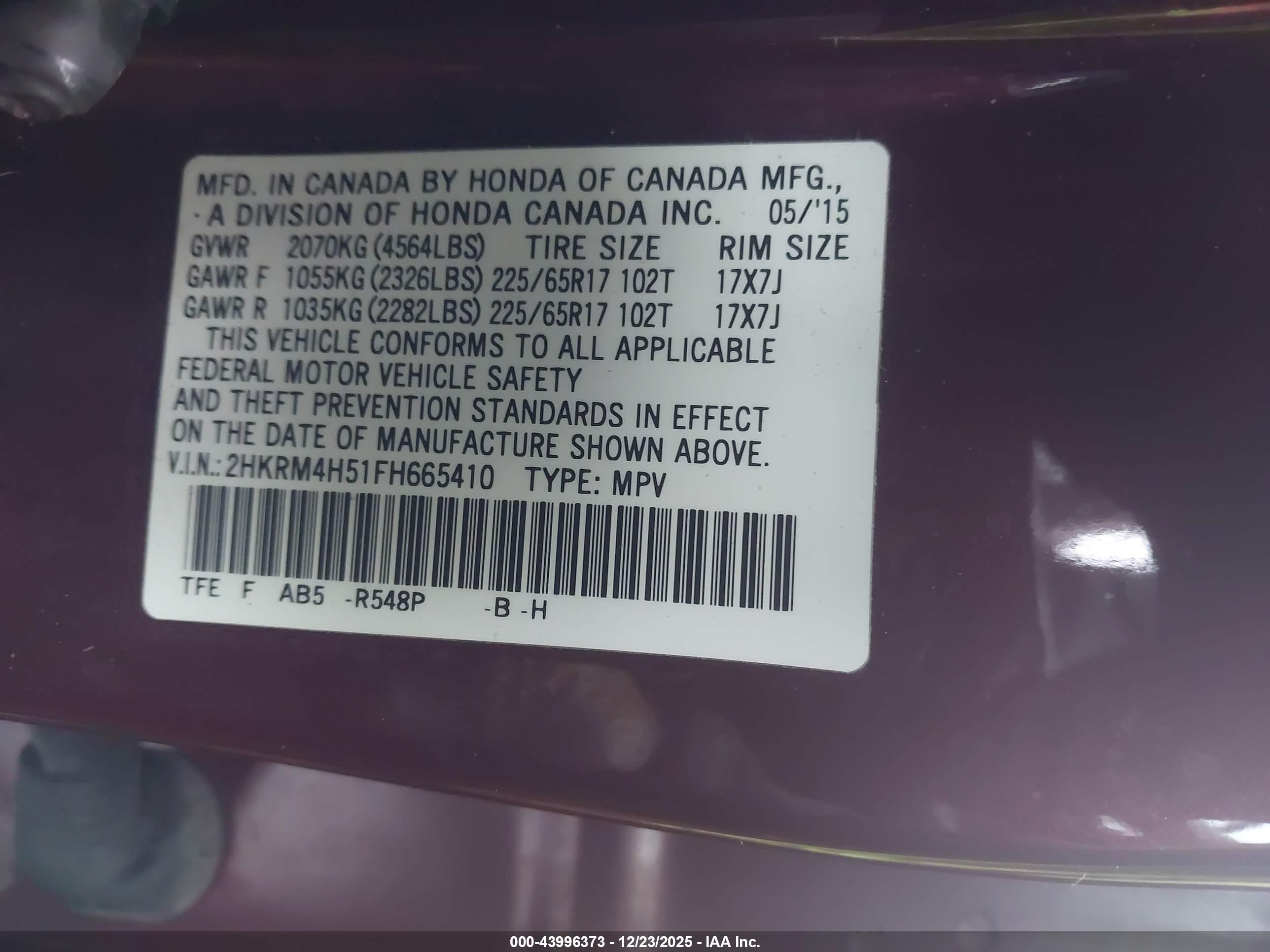 HONDA CR-V image 9