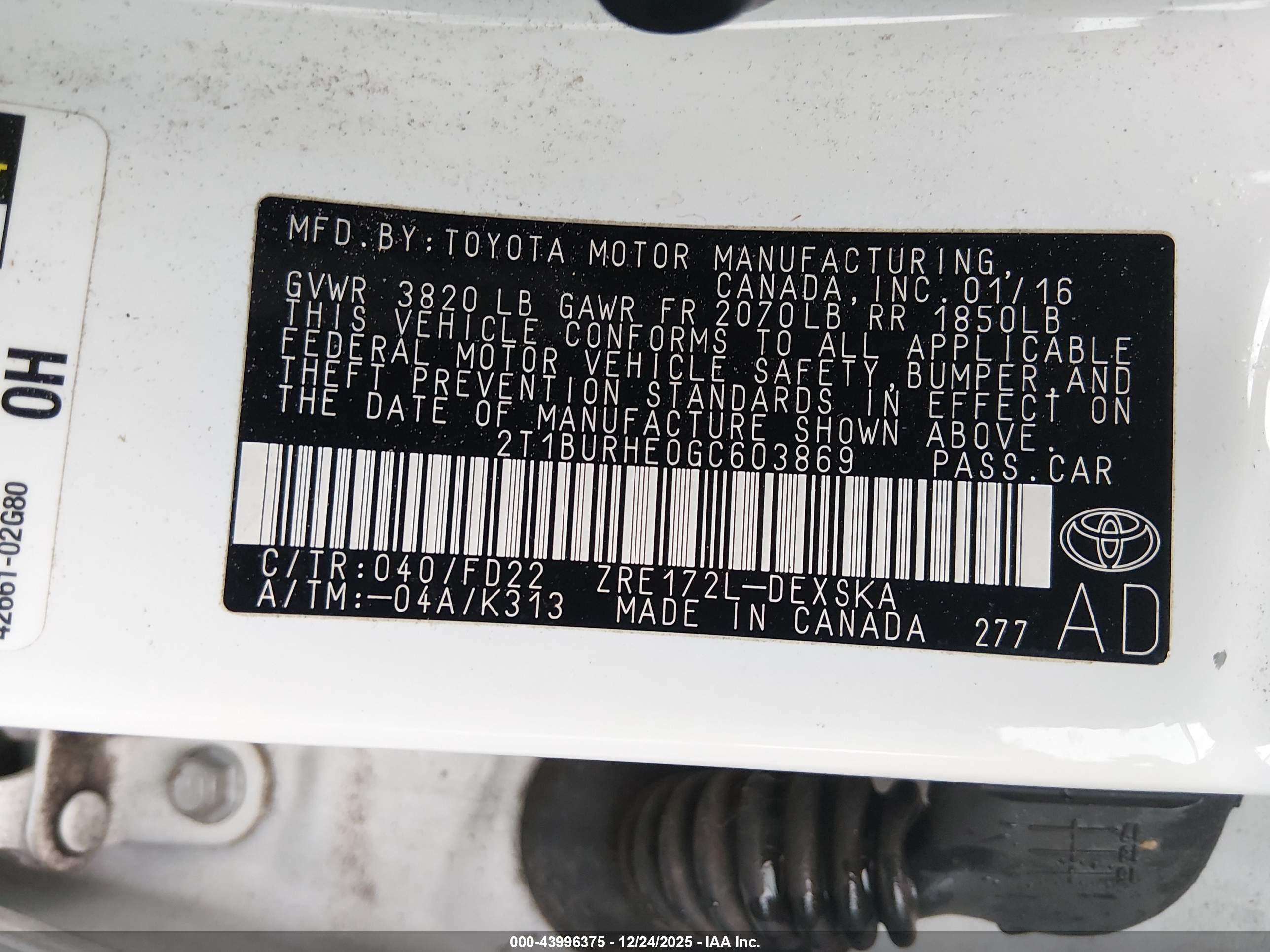 TOYOTA COROLLA image 9