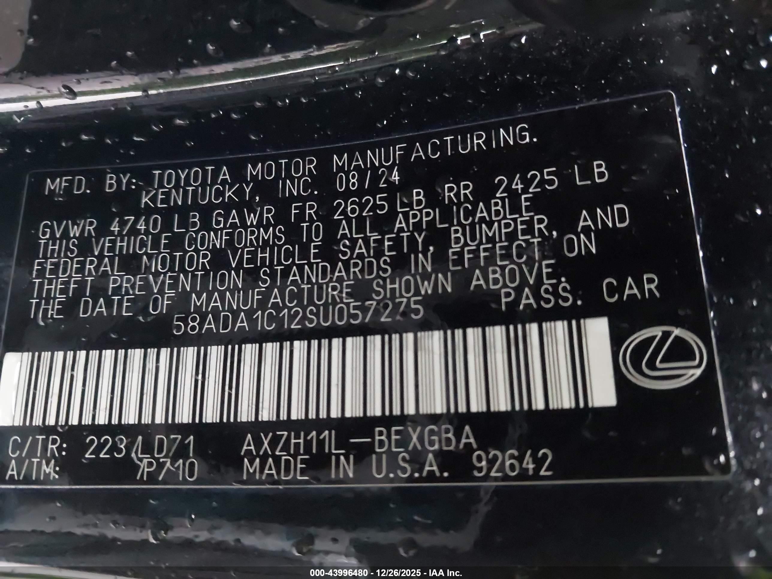 LEXUS ES image 9