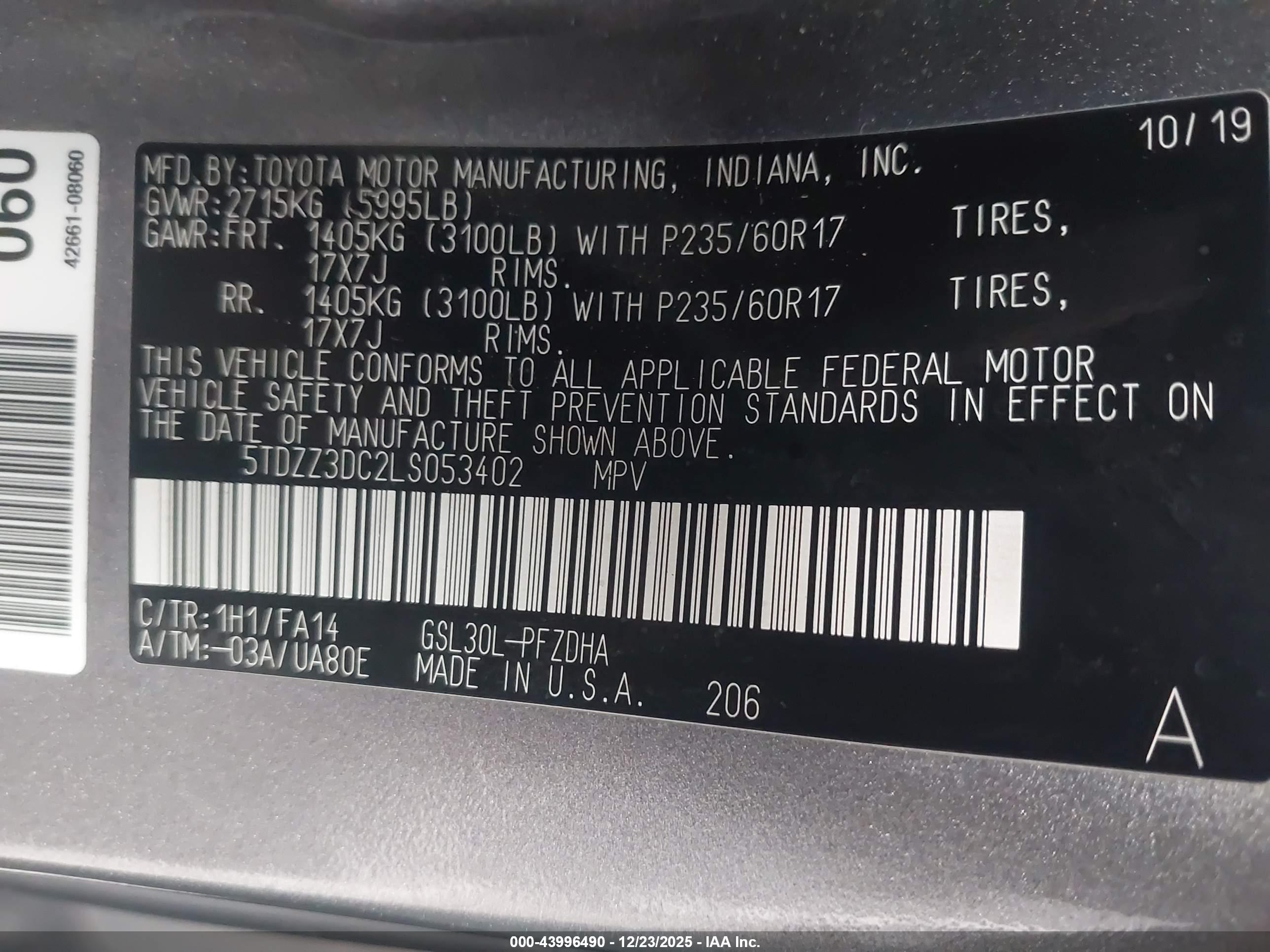 TOYOTA SIENNA image 9