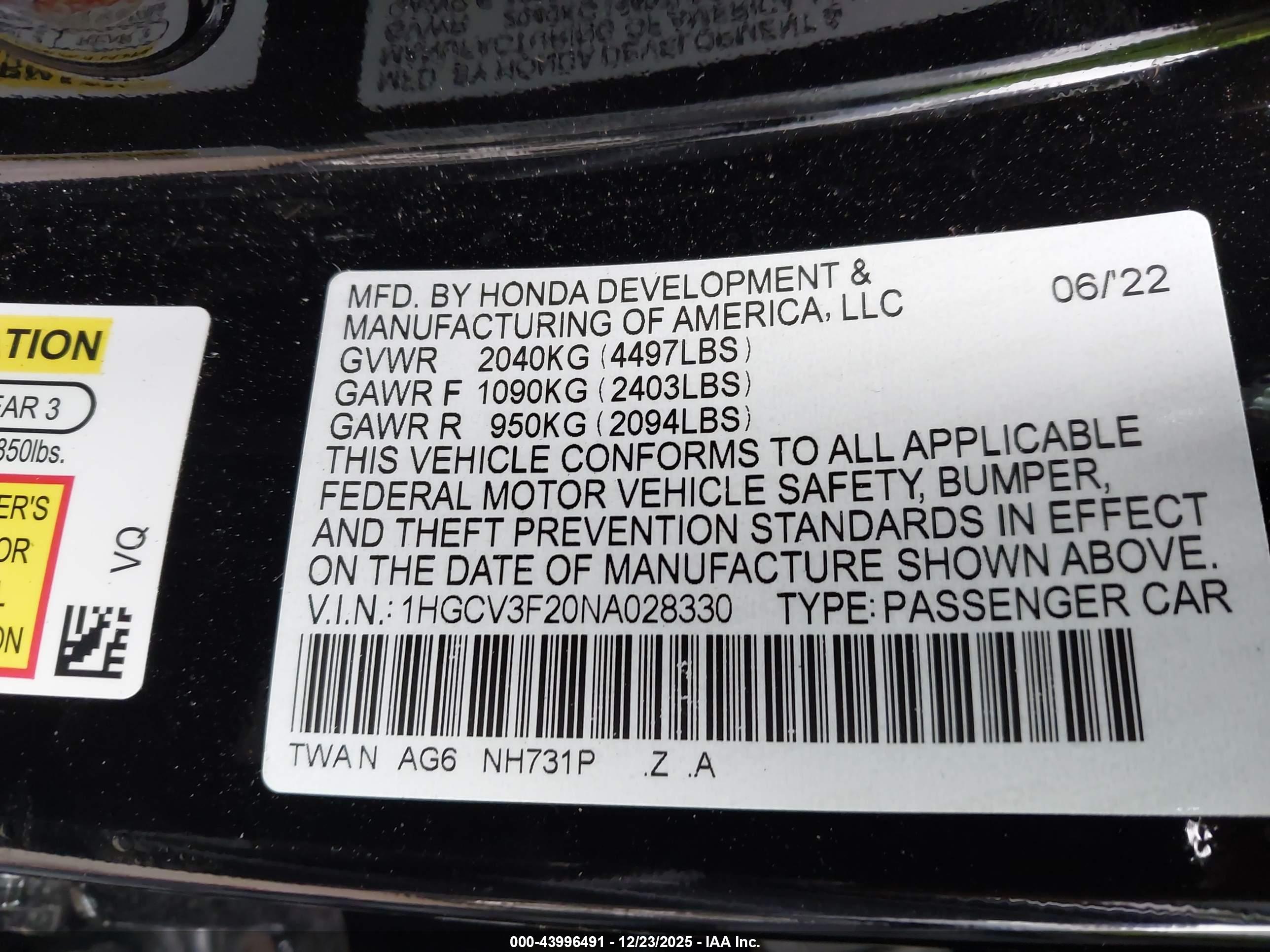 HONDA ACCORD image 9