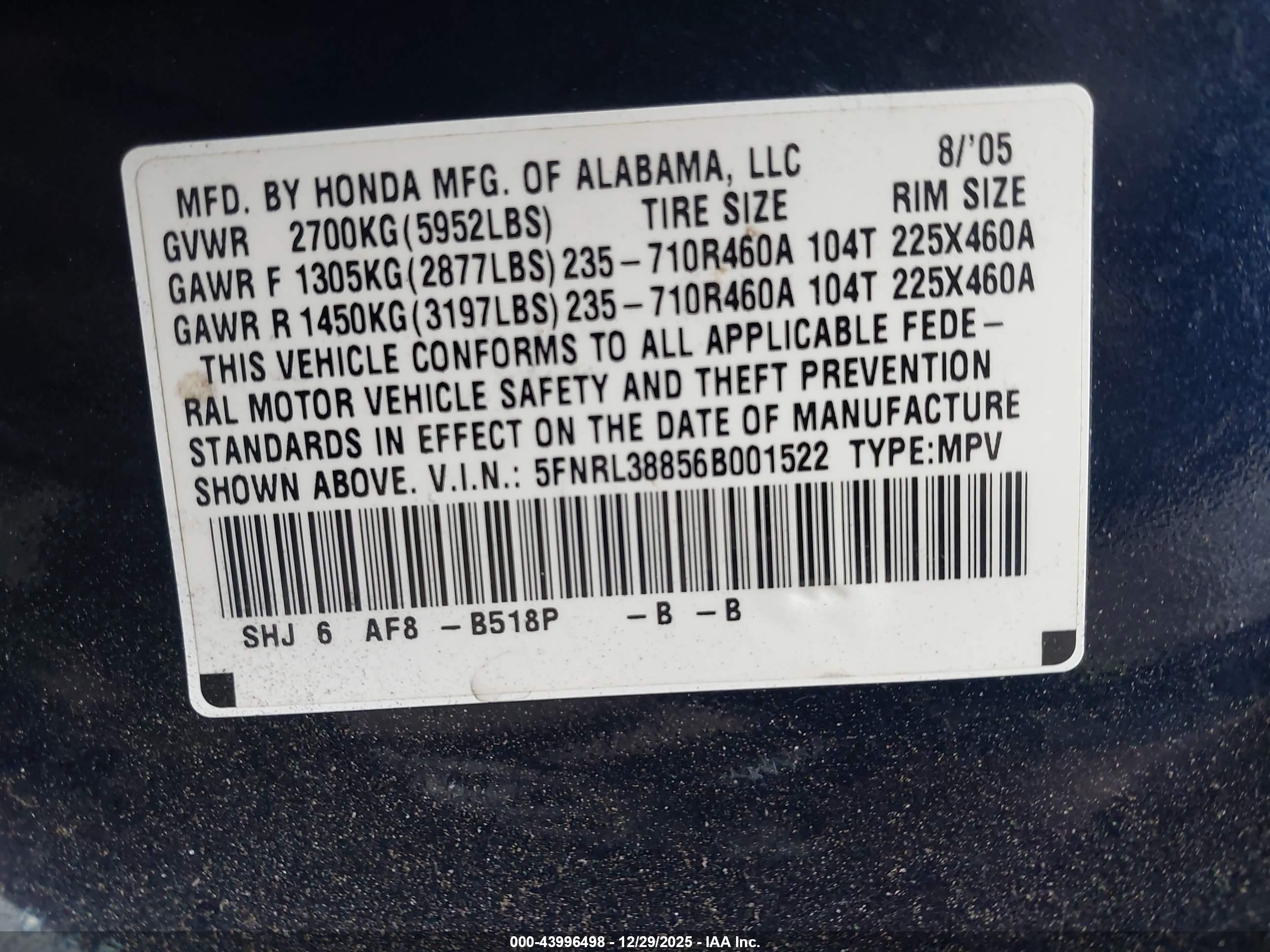 HONDA ODYSSEY image 9