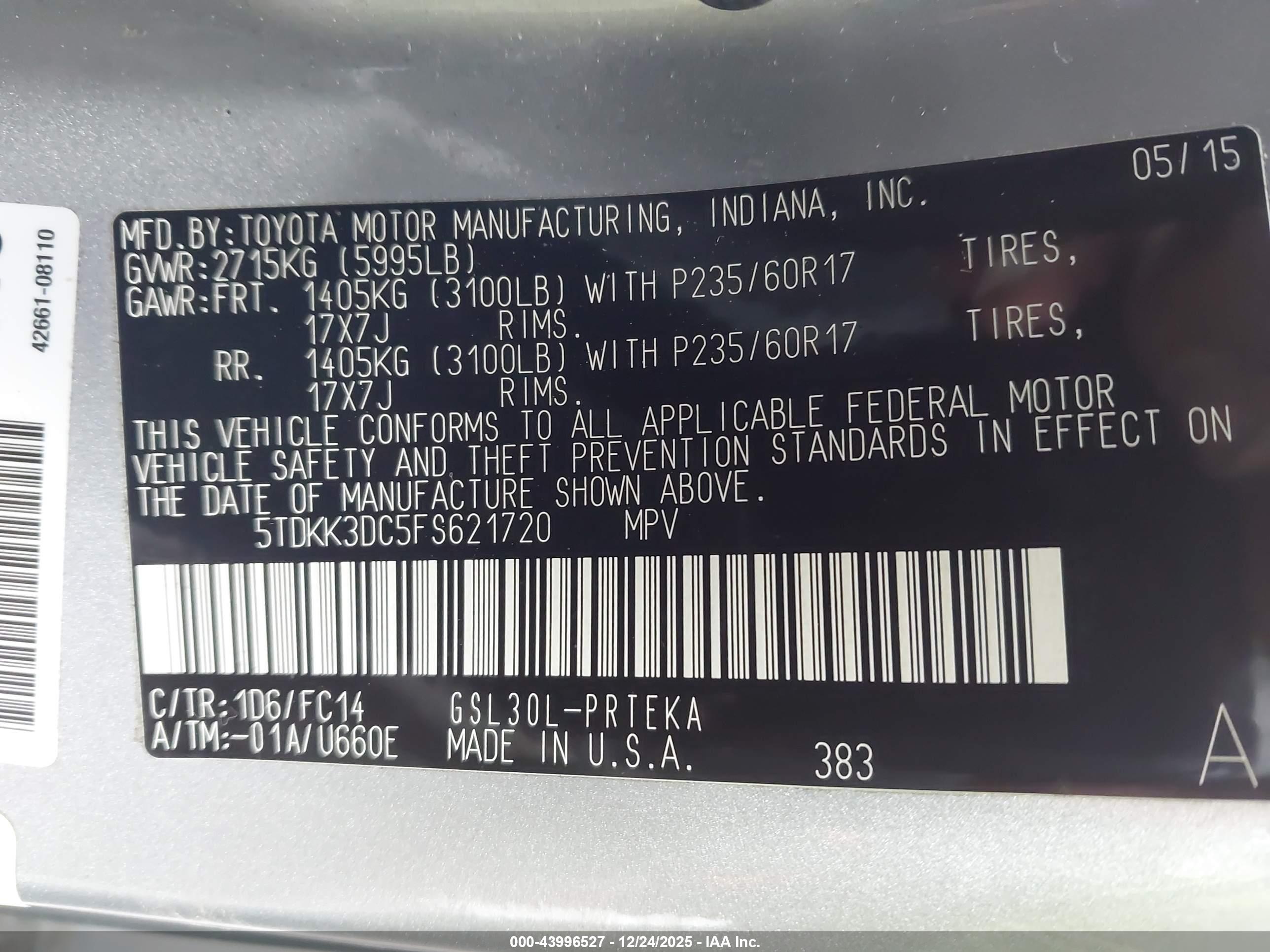 TOYOTA SIENNA image 9